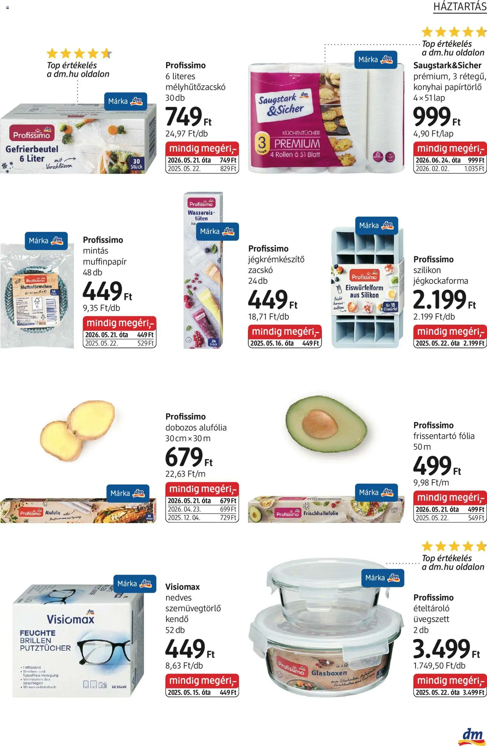 DM Drogerie Markt akciós ujság - amely érvényes a következő dátumtól: 2026.07.30. | Oldal: 23 | Termékek: Papírtörlő, Szilikon, Lap, Márka