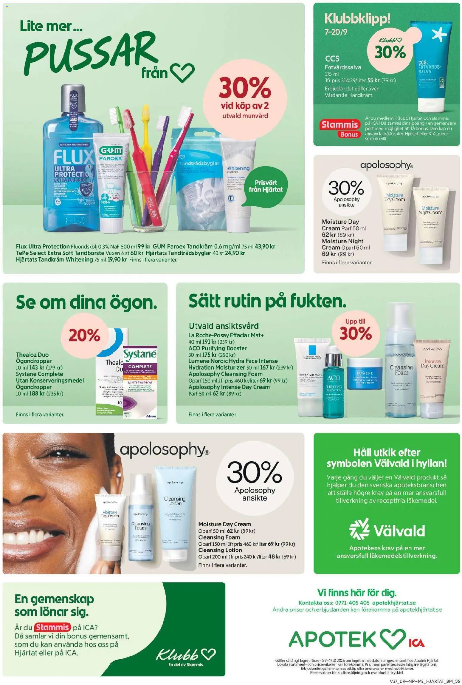 ICA Maxi reklamblad aktuell från 07/09/2026 | Sida: 9 | Produkter: Tandborste, Galler, Ögondroppar, Häll