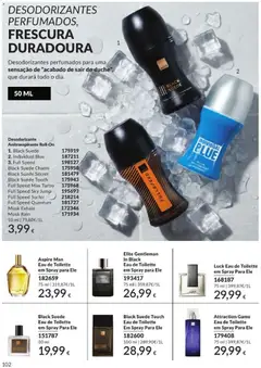 Pré-visualização Catálogo Avon Campanha 7 válido de 01/07/2026 | Página: 102 | Produtos: Eau de toilette, Desodorizante