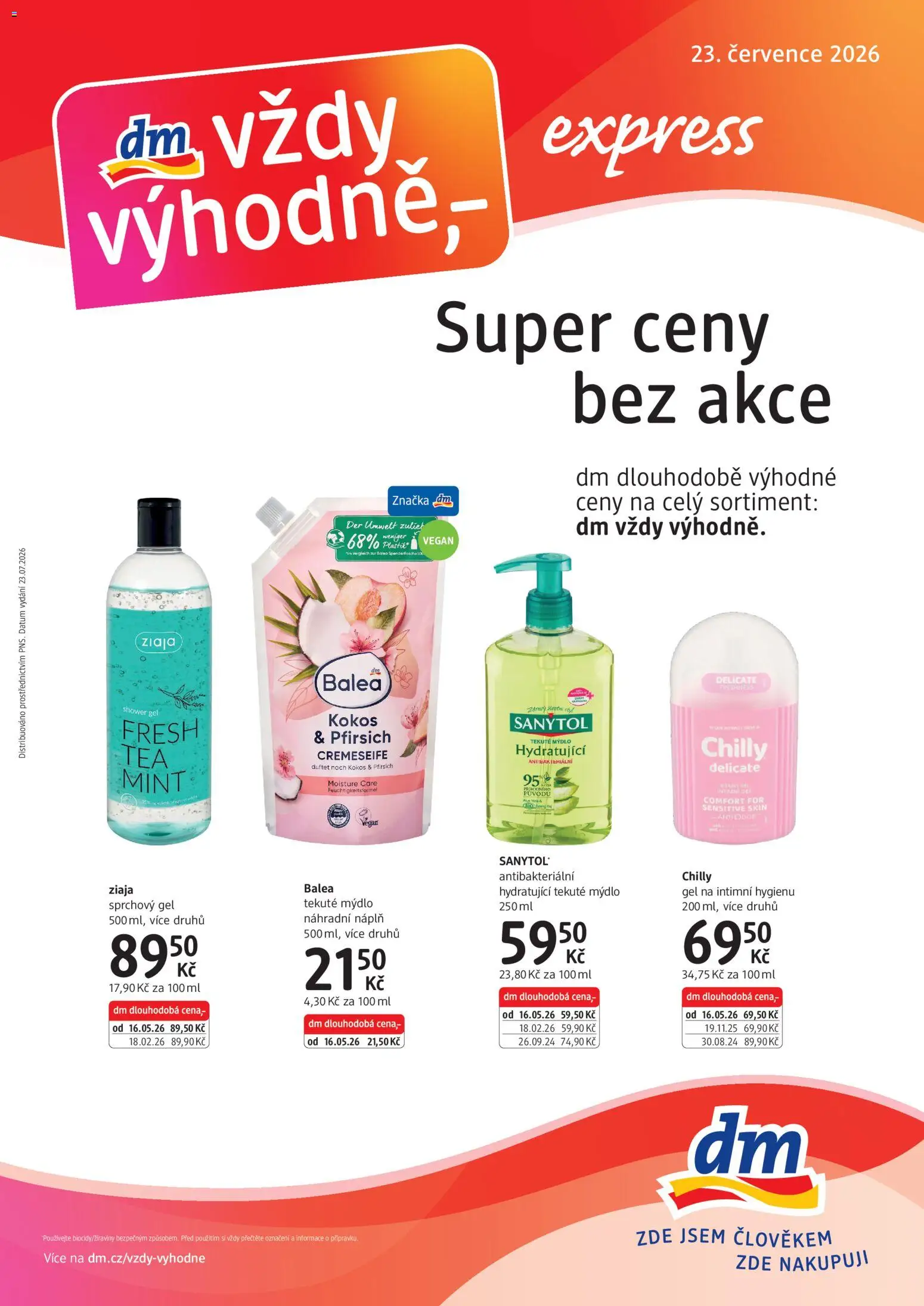 dm drogerie leták - Express od 23.07.2026 catalogue cover