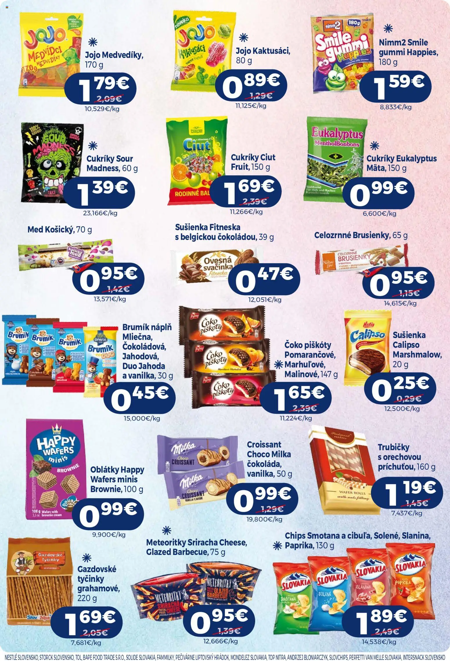 Nové Milk Agro akcie – leták je platný od 02.09.2026 | Strana: 11 | Produkty: Piškóty, Croissant, Oblátky, Trubičky