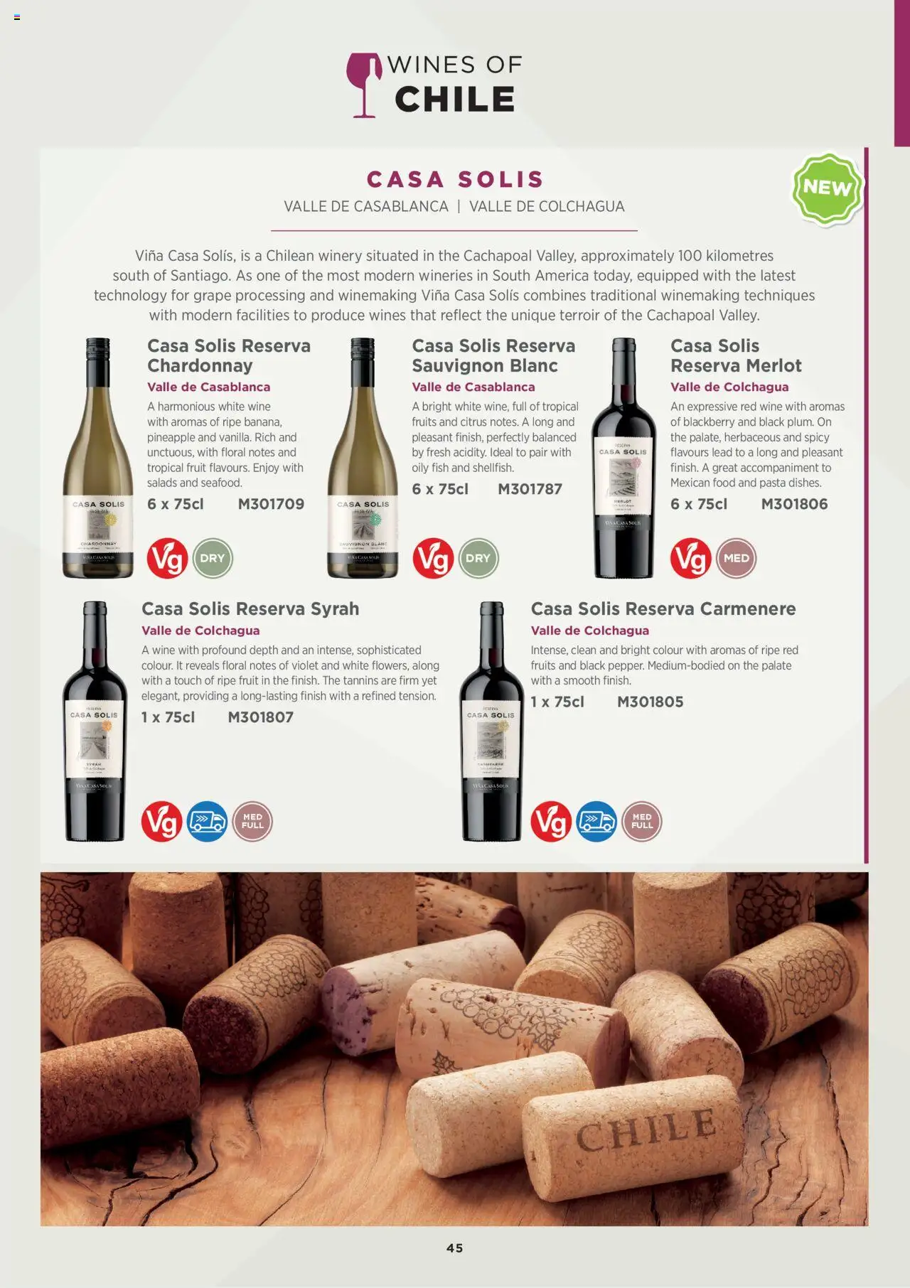 {H1} | Page: 45 | Products: Red wine, Grape, White wine, Tropical fruit