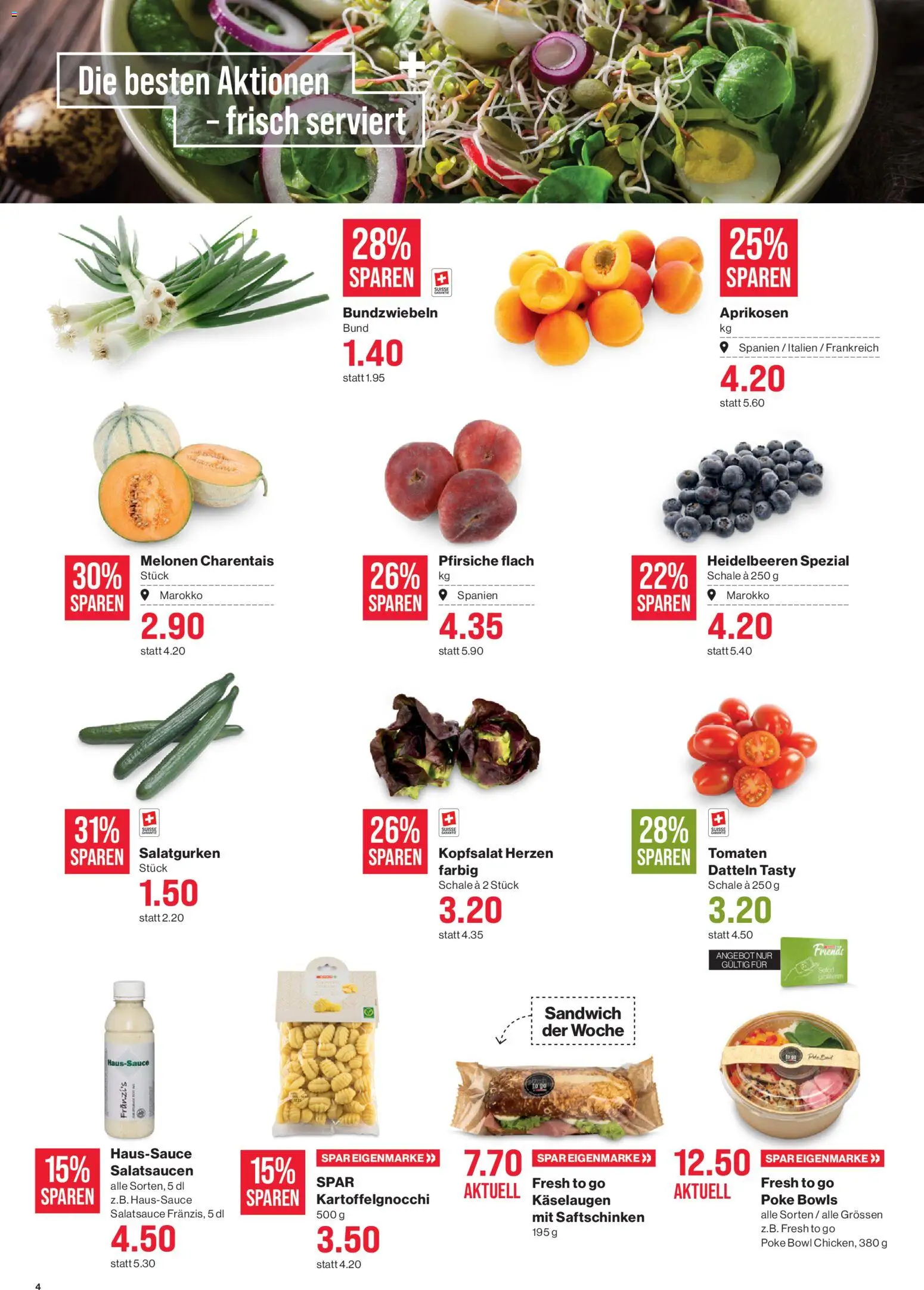 SPAR aktionen – gültig ab 04.06.2026 | Seite: 4 | Produkte: Tomaten