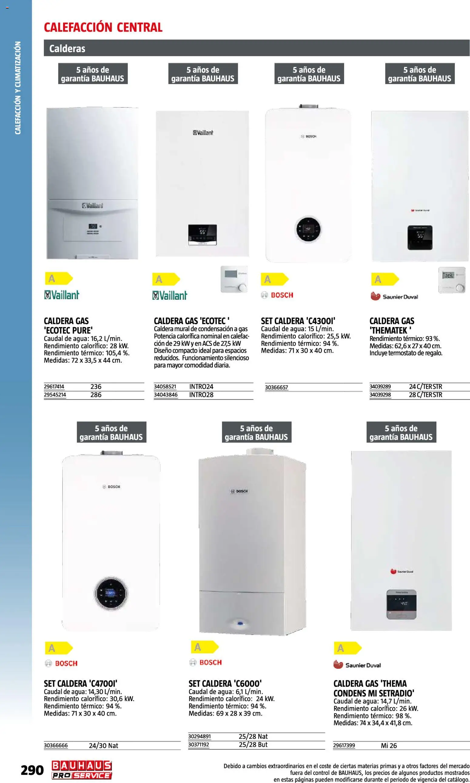 Bauhaus ProService │ válido desde el 11/05/2026 | Página: 290 | Productos: Agua