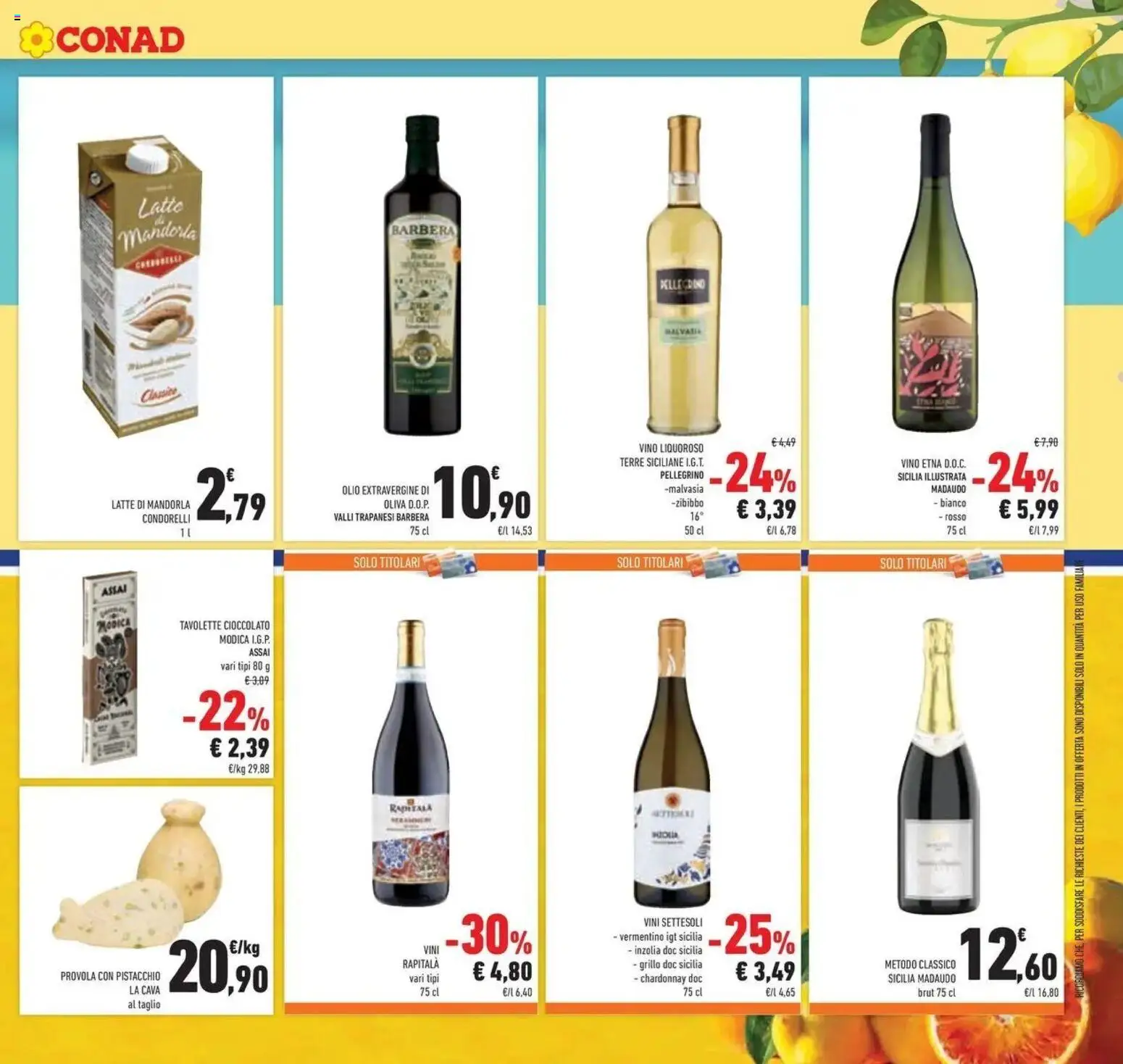 Volantino Conad del 03.06.2026 | Pagina: 27 | Prodotti: Provolone, Cioccolato, Olive, Provola