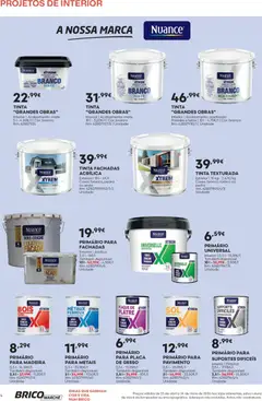 Pré-visualização BricoMarché F06 - Folheto Catálogo Projetos de Interior válido de 23.04.2026 | Página: 4 | Produtos: Areia, Tinta