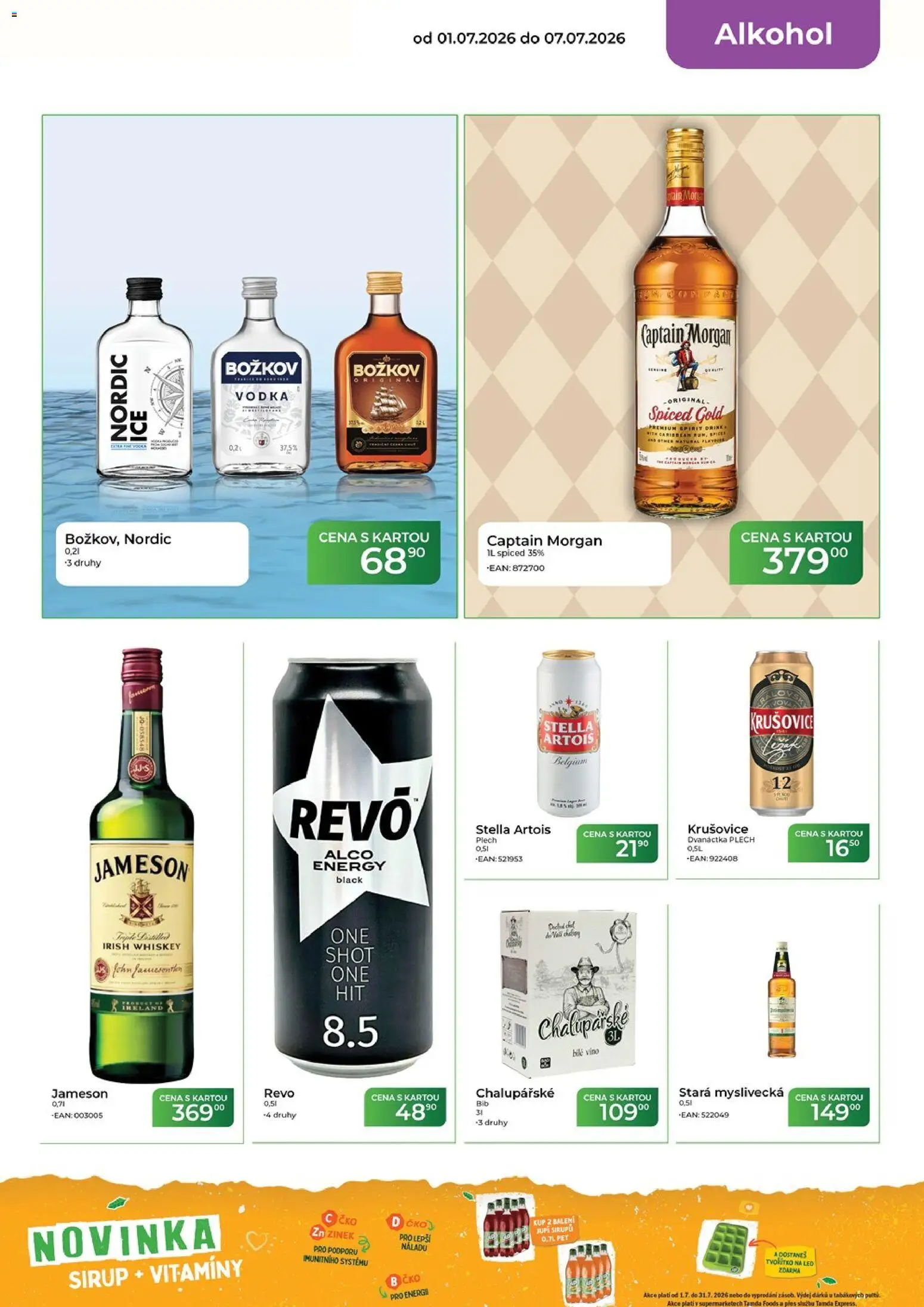 Tamda Foods leták od 01.07.2026 | Strana: 16 | Produkty: Bílé víno, Jupí, Tvořítko na led, Sirup