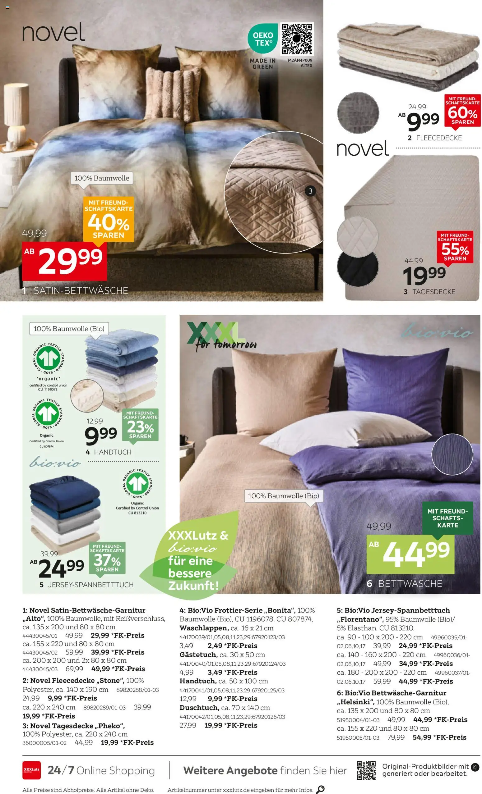 XXXLutz Haushalt & Wohnaccessoires – gültig ab 10.10.2026 | Seite: 8 | Produkte: Tagesdecke, Bettwäsche