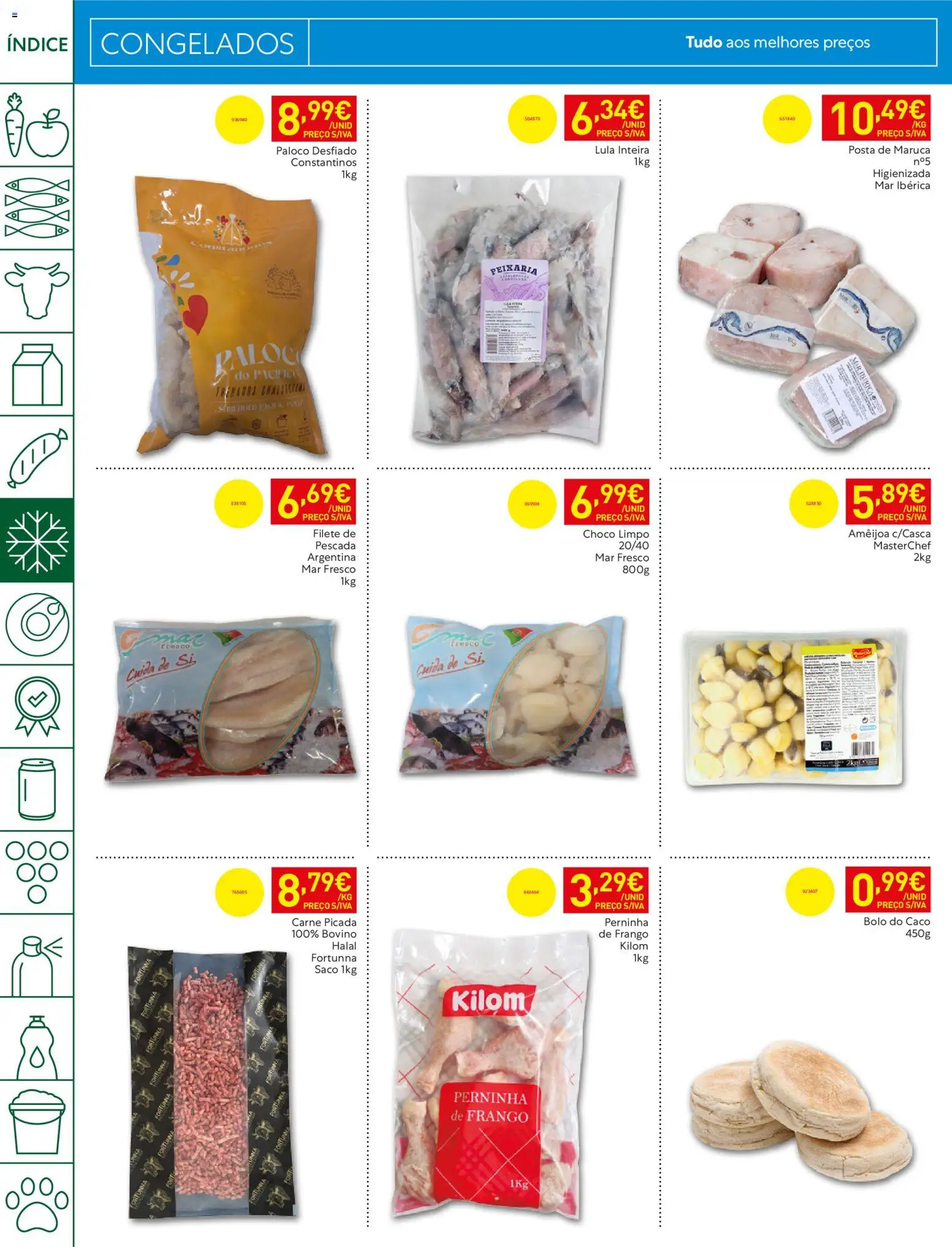 Recheio folheto Madeira │ válido de 14/07/2026 | Página: 10 | Produtos: Pescada, Bolo, Carne picada, Carne