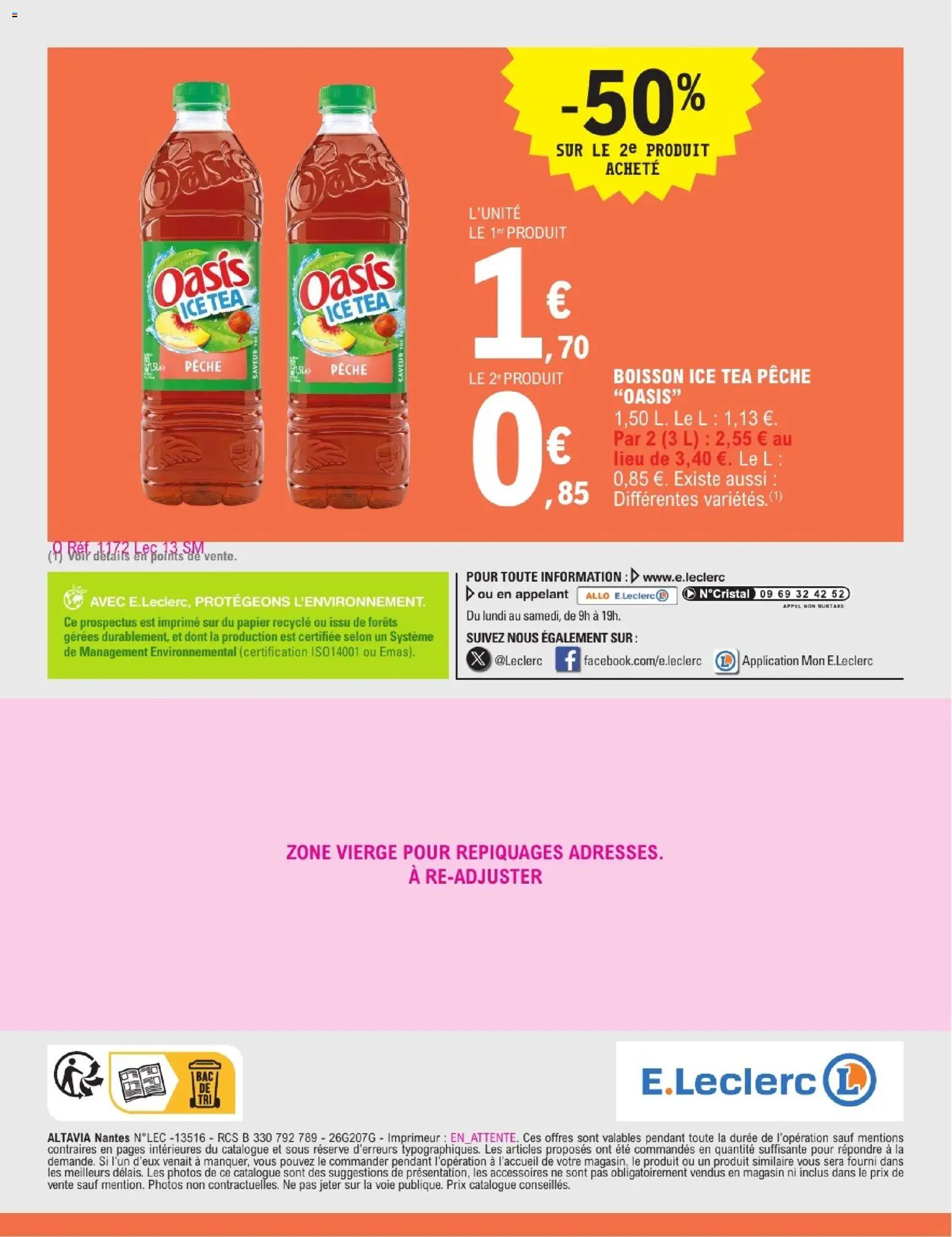 {H1} | Page: 19 | Produits: Ice tea, Boisson, Pêche, Thé