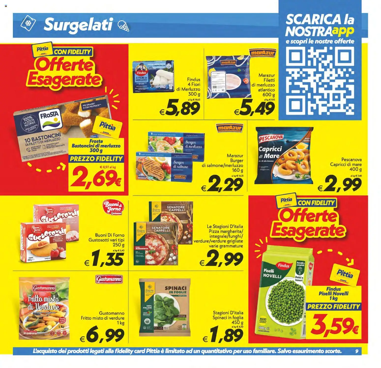 Volantino SuperConveniente del 01/09/2026 | Pagina: 9 | Prodotti: Salmone, Mozzarella, Piselli, Fiori