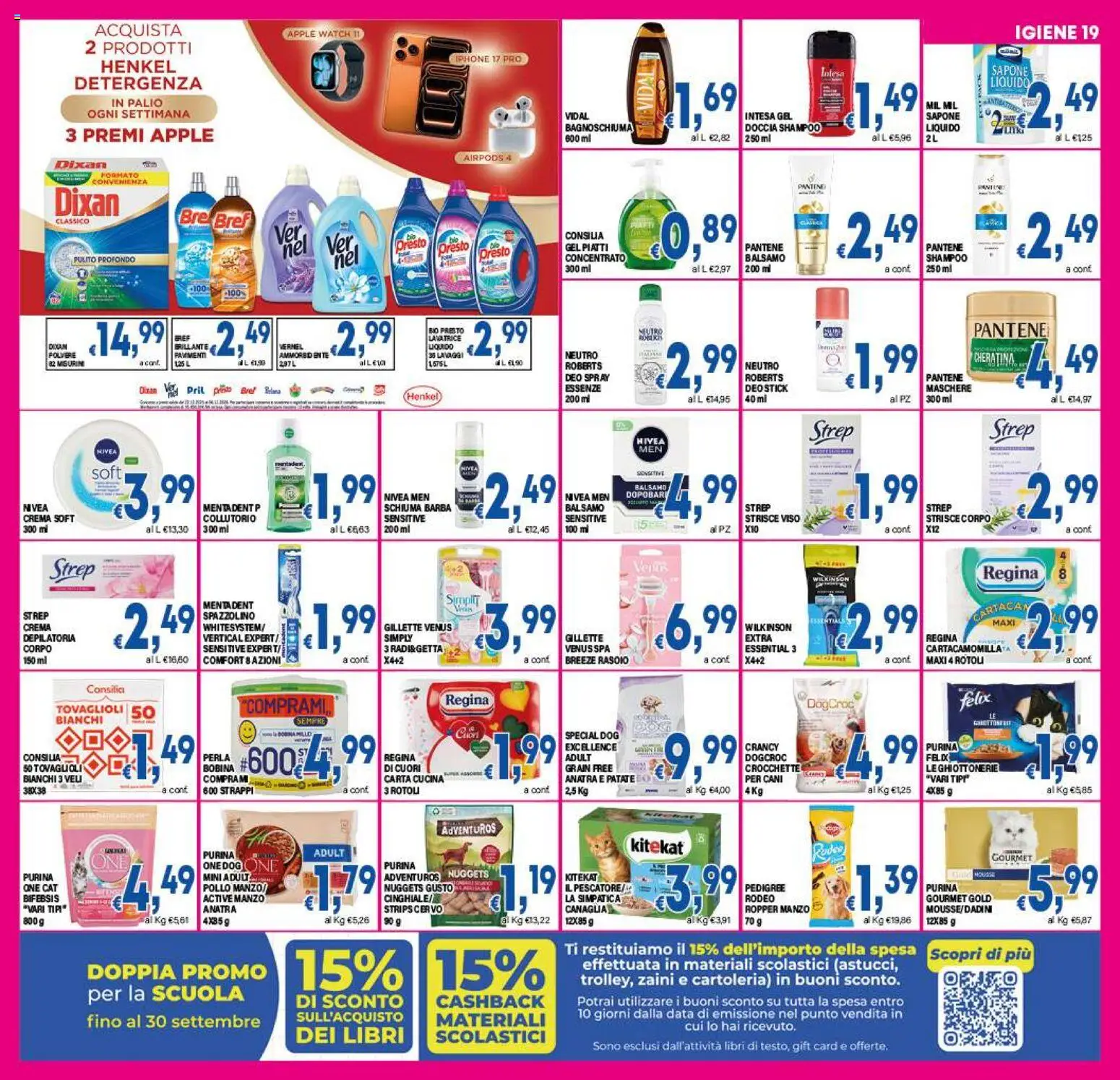 Volantino DEM del 21/08/2026 | Pagina: 19 | Prodotti: Shampoo, Balsamo, Pollo, Nuggets