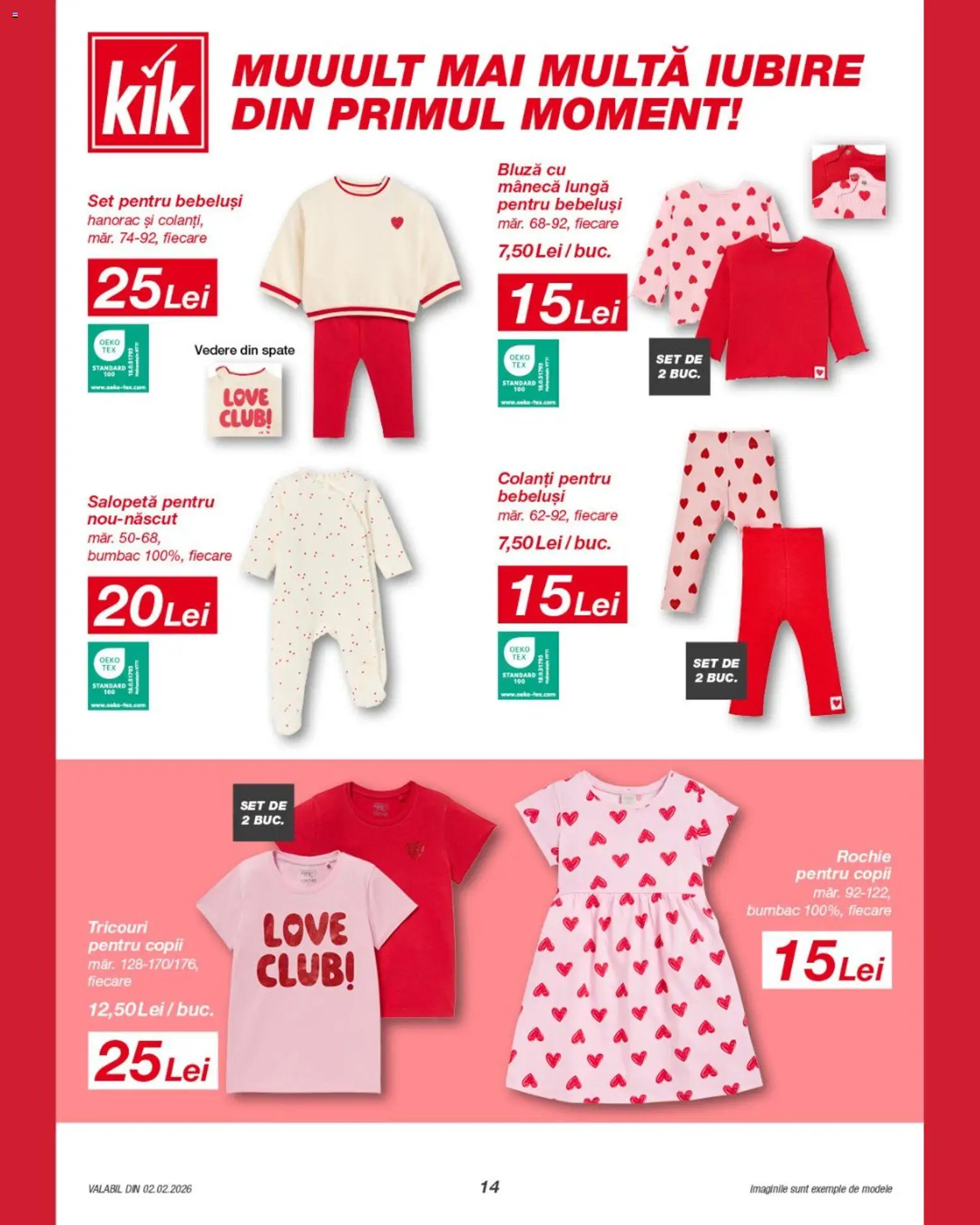 Noul catalog Kik – valabil de la 02.02.2026 | Pagină: 14 | Produse: Rochie, Salopetă, Colanți, Hanorac