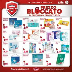 Anteprima del volantino Elite Supermercati volantino Spesa Difesa Selex valido a partire dal 01.05.2026 | Pagina: 11 | Prodotti: Carta igienica, Collutorio, Proteggi slip, Slip