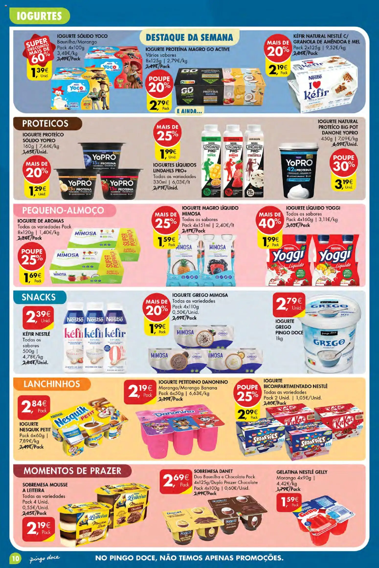 Pingo Doce Poupe Esta Semana Açores │ válido de 10/09/2026 | Página: 10 | Produtos: Baunilha, Iogurte magro, Granola, Iogurte grego