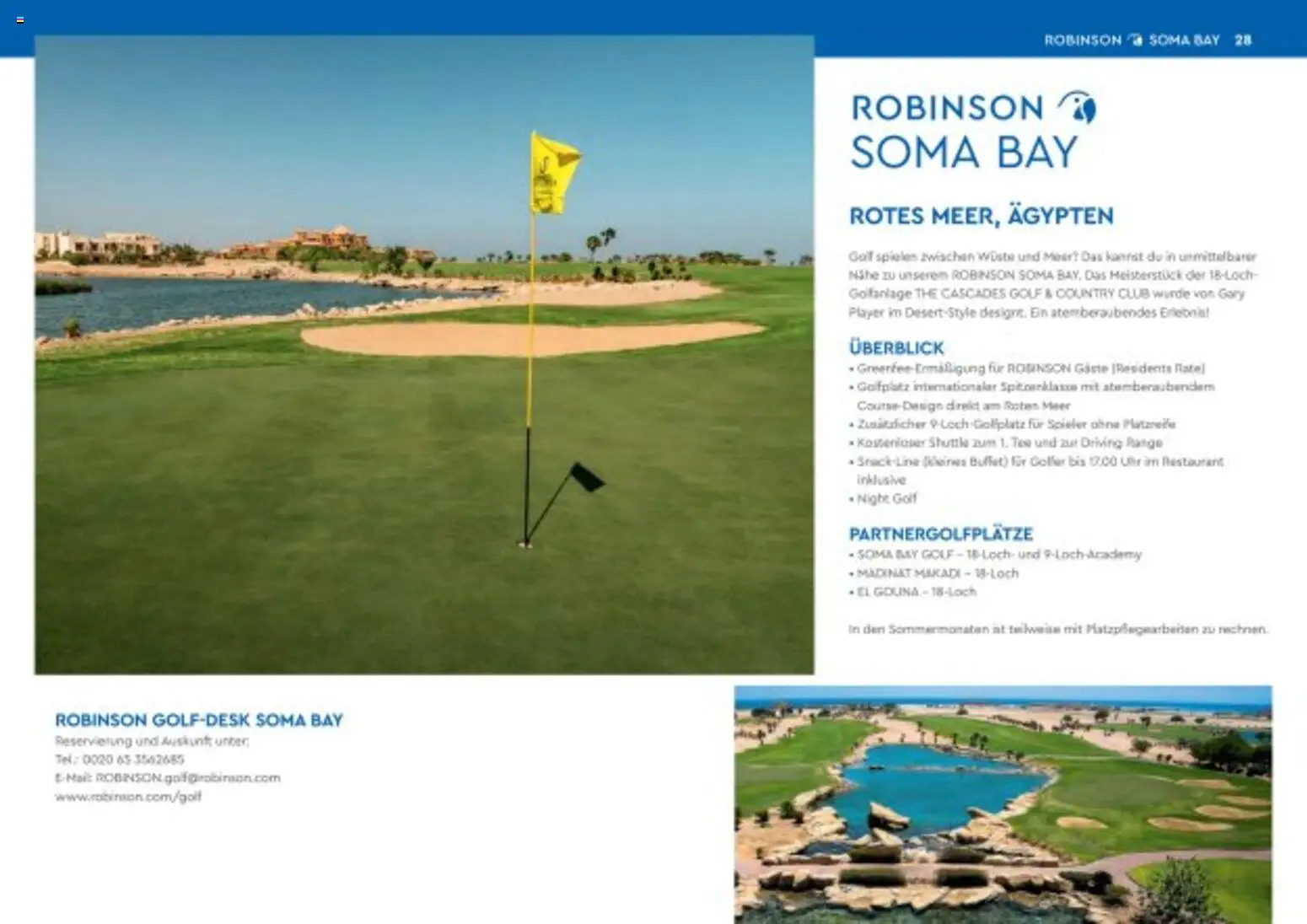 TUI Robinson Golf – gültig ab 07.08.2026 | Seite: 28 | Produkte: Tee, Uhr