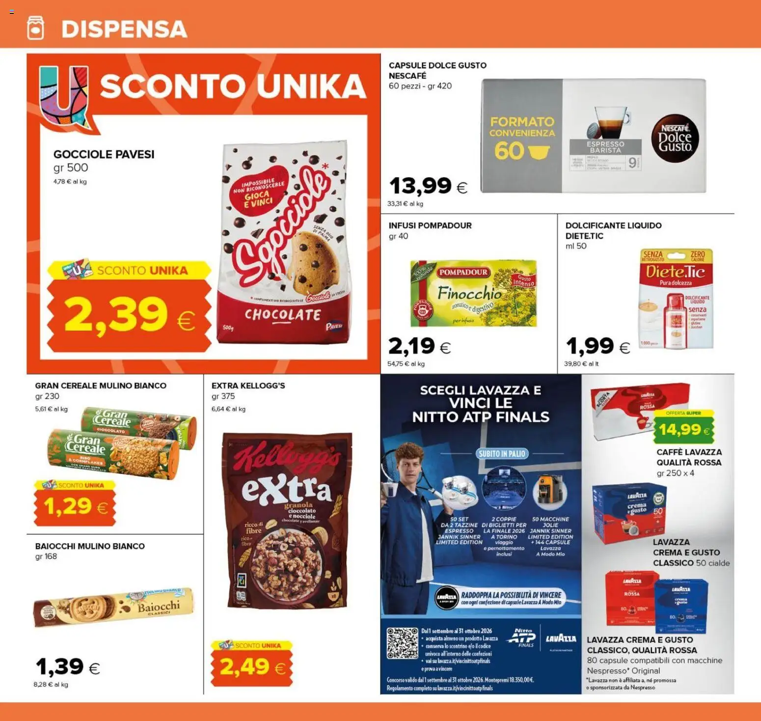 Volantino Oasi del 22/10/2026 | Pagina: 20 | Prodotti: Caffè, Cioccolato, Olio, Nescafé