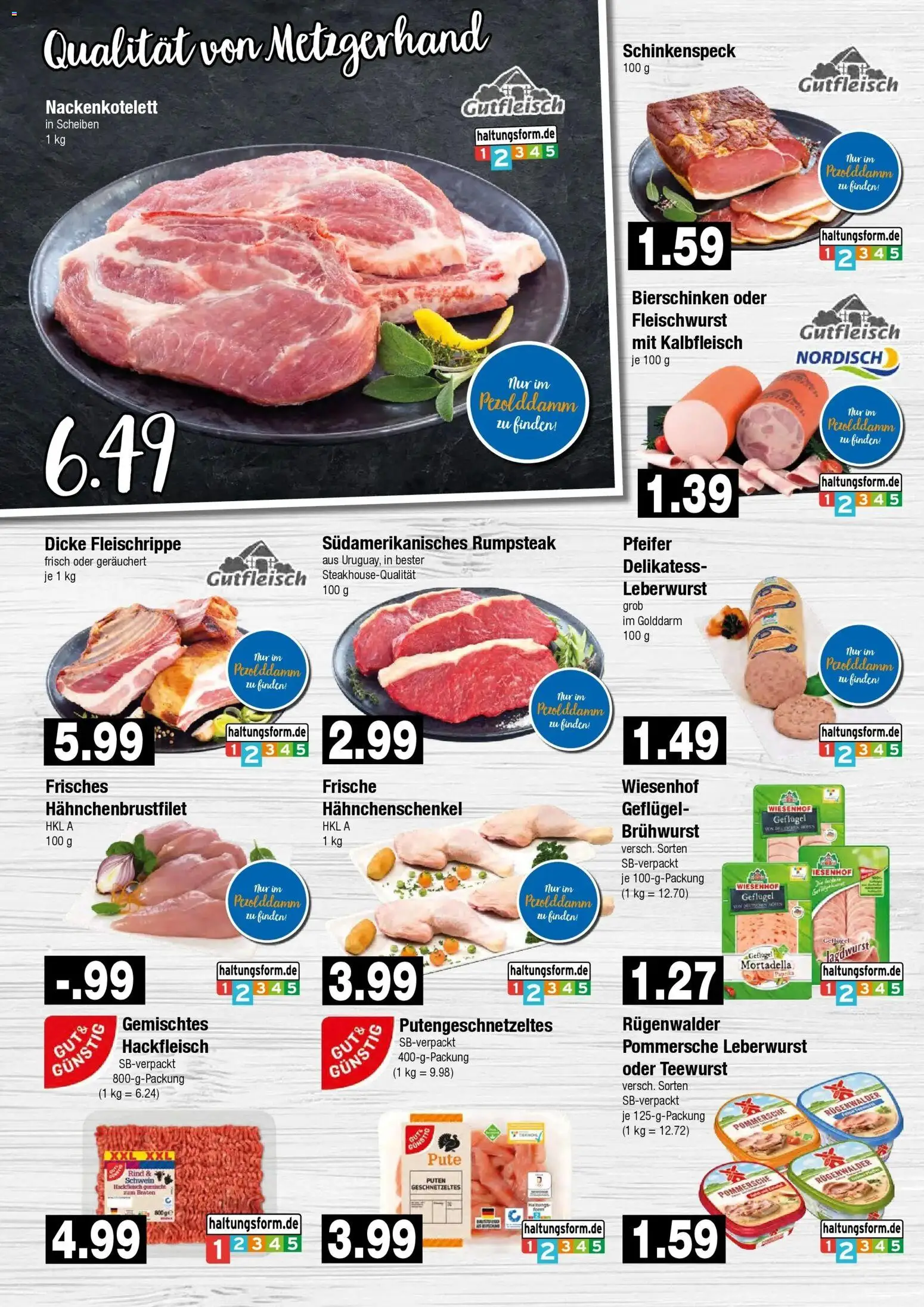 Edeka Prospekt Hamburg (ab 12.10.2026) » Angebote Online | Seite: 2 | Produkte: Rumpsteak, Pute, Hahnchenschenkel, Hackfleisch