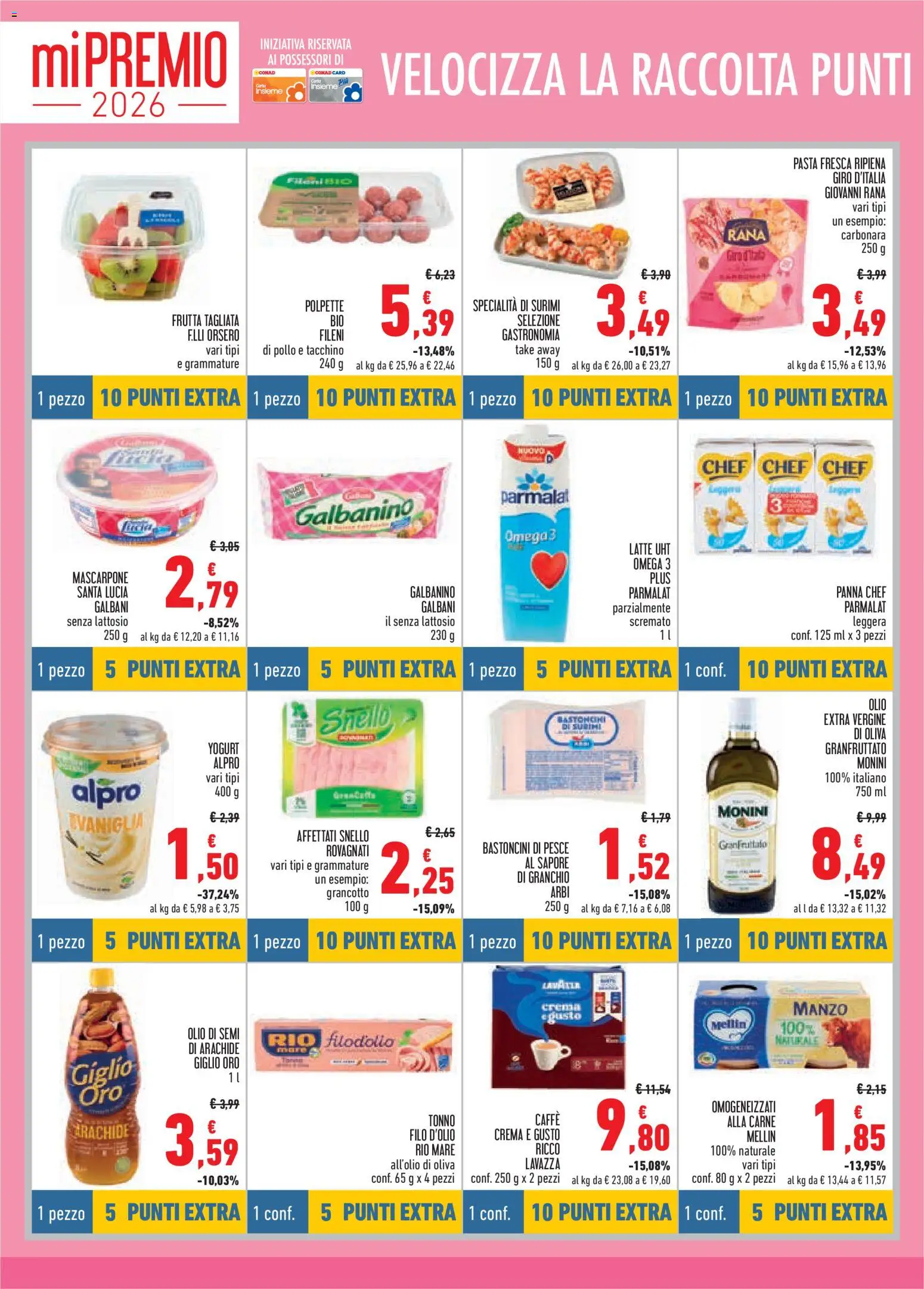 Volantino Conad del 21.05.2026 | Pagina: 4 | Prodotti: Pesce, Olio, Tonno, Mascarpone