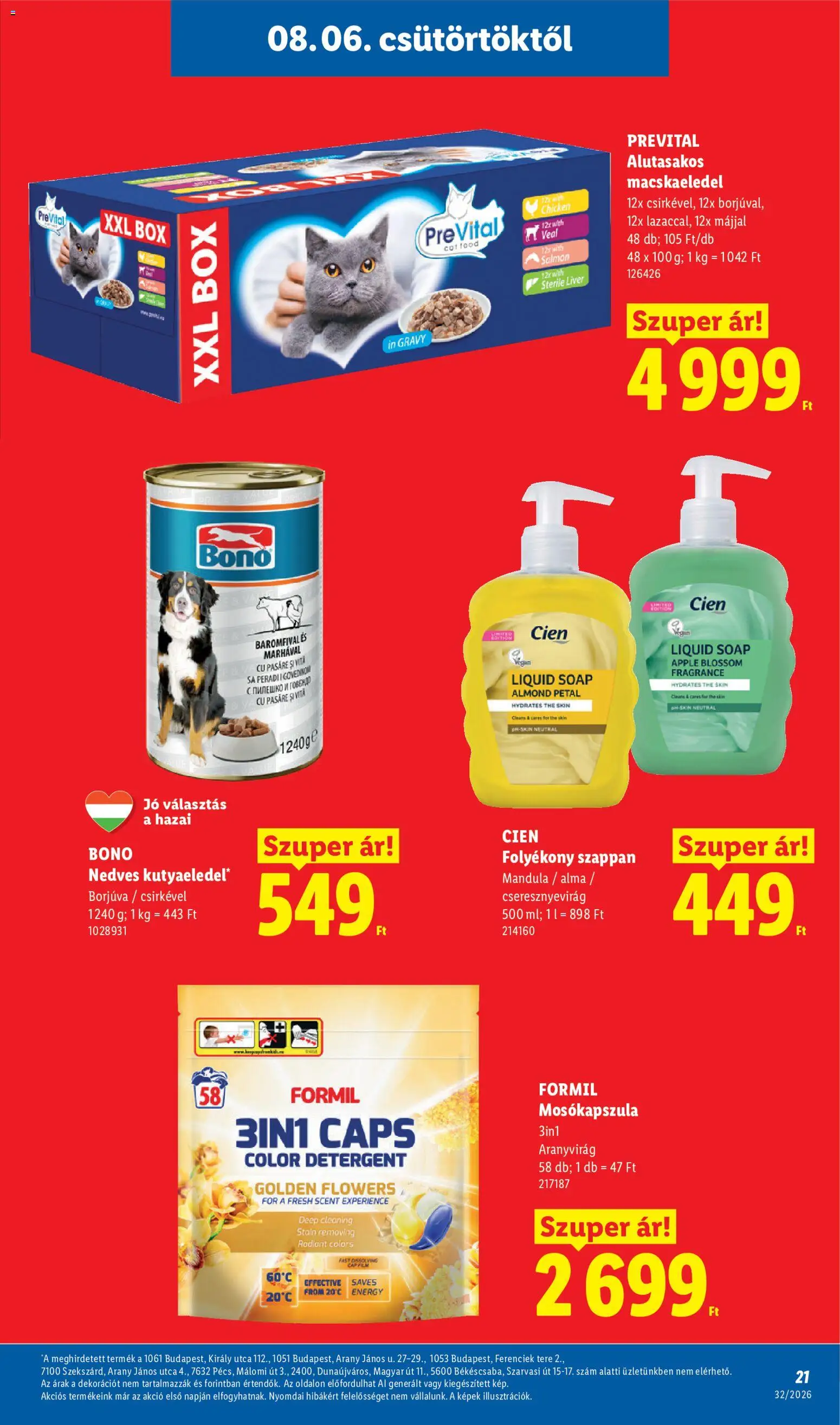 Lidl akciós ujság - amely érvényes a következő dátumtól: 2026.08.06. | Oldal: 21