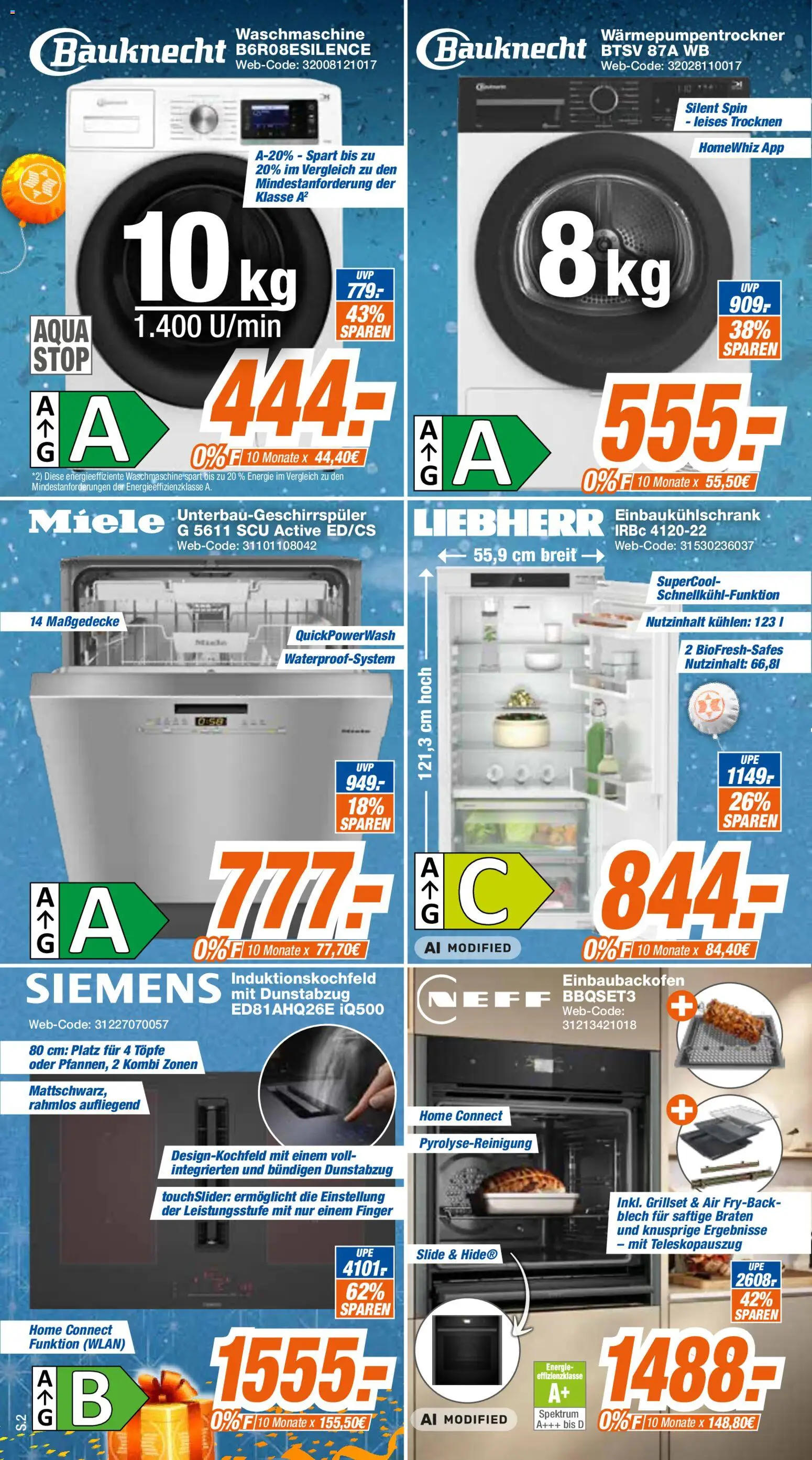 Expert Prospekt Giessen – gültig ab 12.10.2026 | Seite: 2 | Produkte: Miele, Liebherr, Waschmaschine, Dunstabzug
