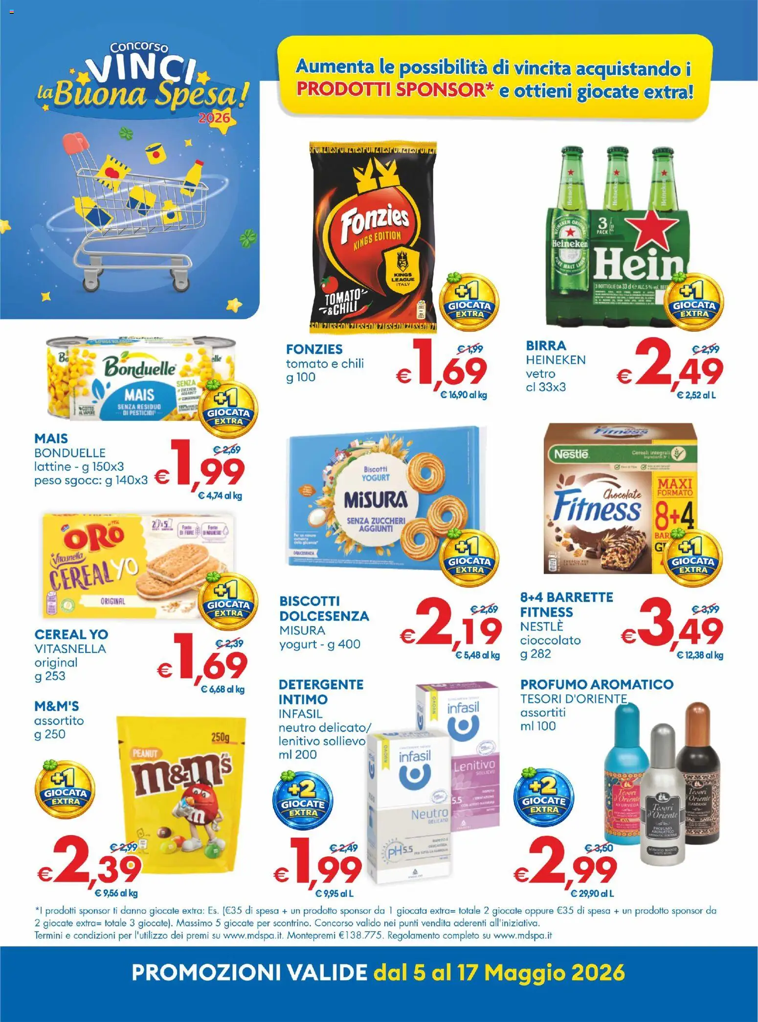 Volantino MD Discount del 05.05.2026 | Pagina: 3 | Prodotti: Yogurt, Cioccolato, Biscotti, Mais