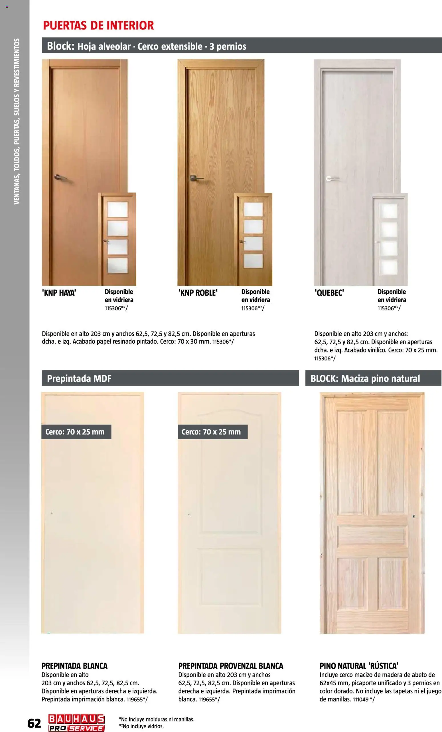 Bauhaus ProService │ válido desde el 11/05/2026 | Página: 62 | Productos: Puertas