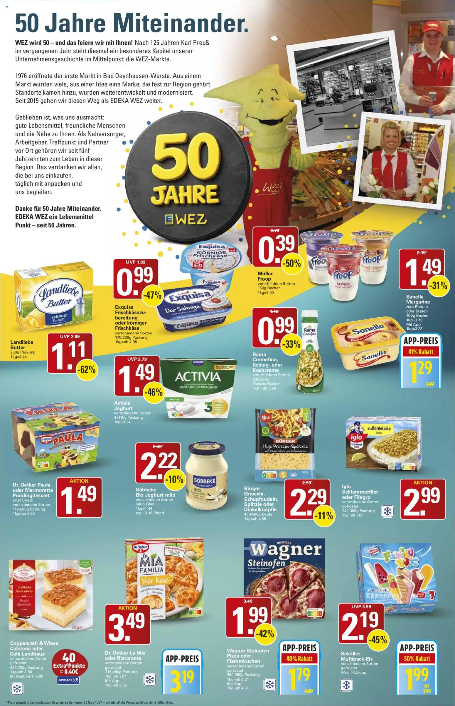 WEZ Prospekt – gültig ab 05.10.2026 | Seite: 2 | Produkte: Rama, Butter, Joghurt, Bad