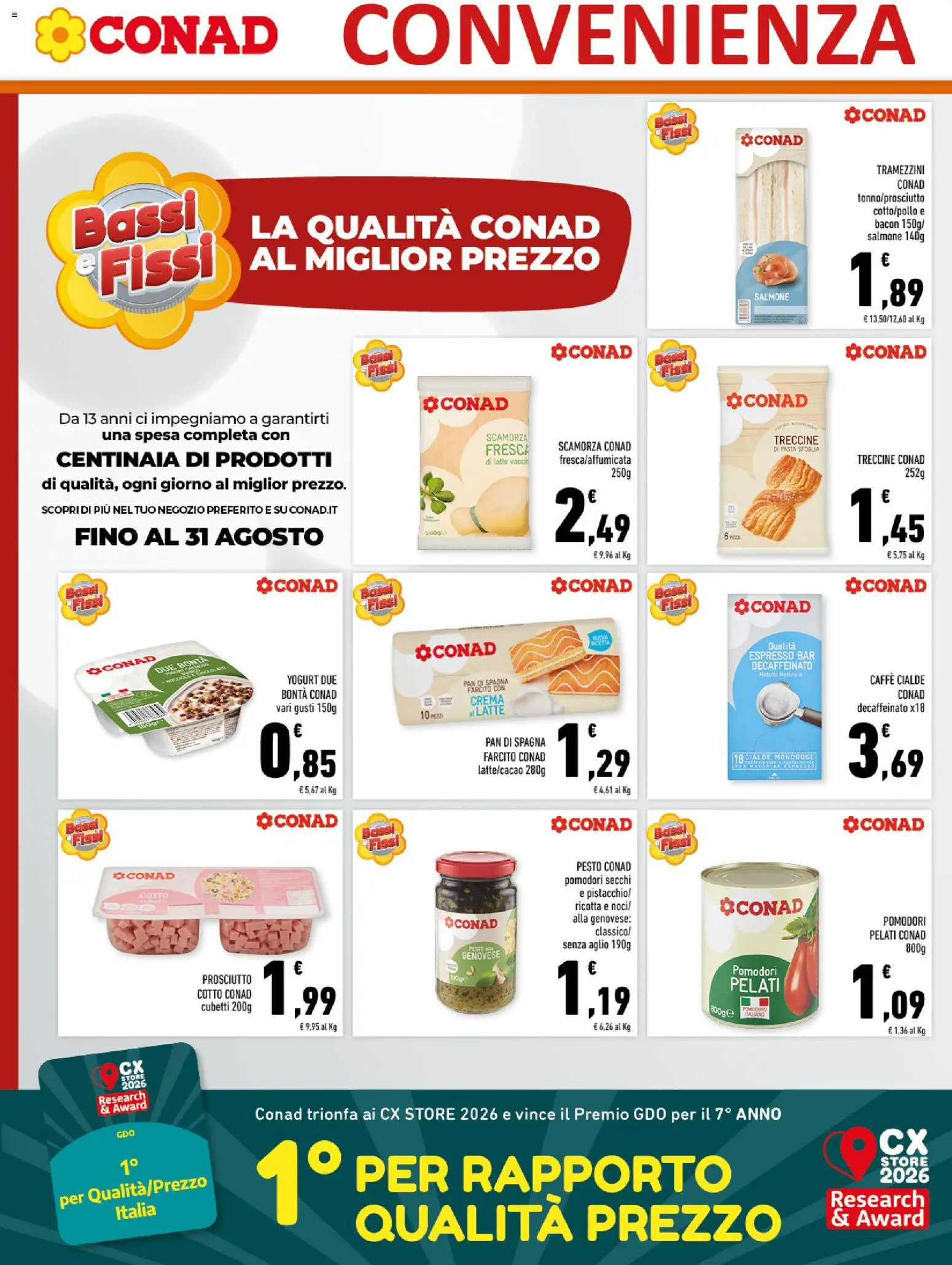 Volantino Conad del 01/07/2026 | Pagina: 6 | Prodotti: Pasta sfoglia, Pomodori, Pasta, Ricotta