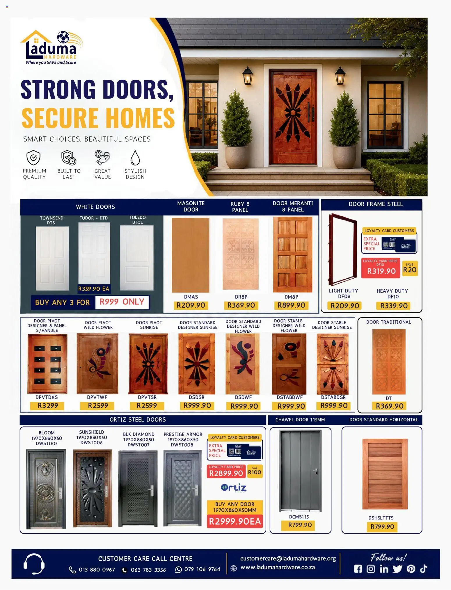New Laduma Hardware catalogue – valid from 01/08/2026 | Page: 16 | Products: Frame, Stable door, Door frame, Light