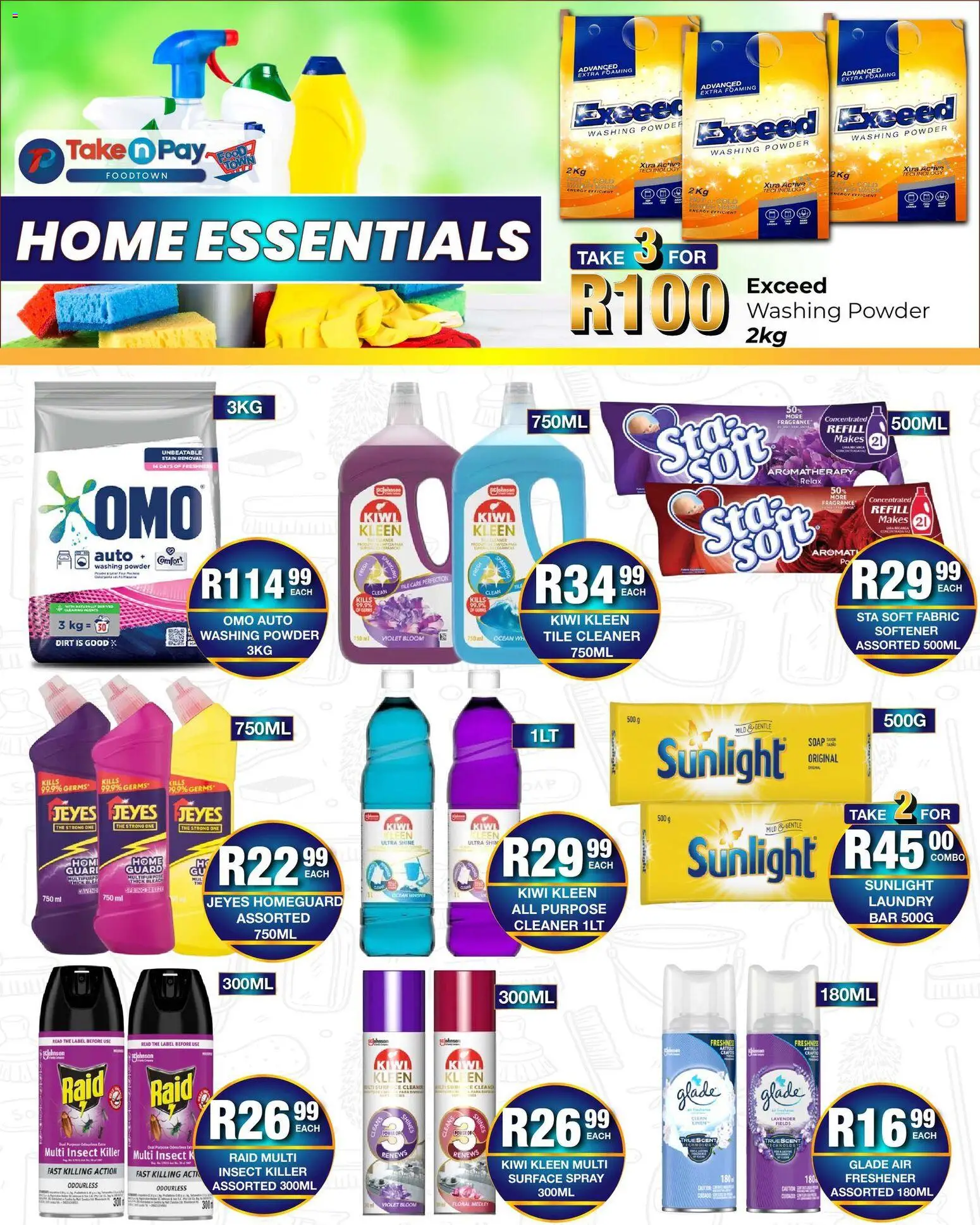 New Take n Pay catalogue – valid from 09.03.2026 | Page: 25 | Products: Bleach, Fragrance, Powder, Washing powder