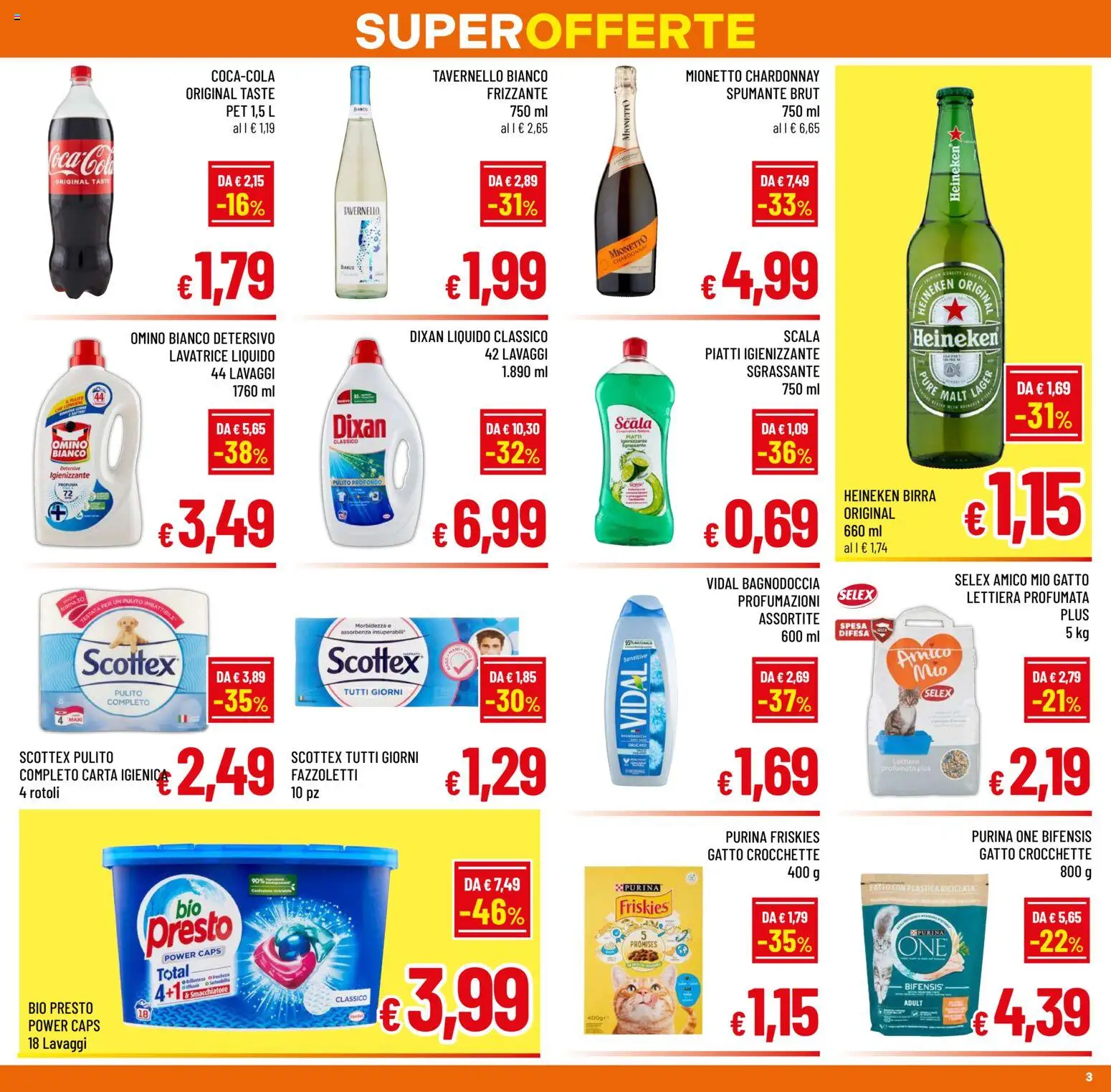 Volantino A&O del 27.05.2026 | Pagina: 3 | Prodotti: Fazzoletti, Spumante, Scala, Heineken