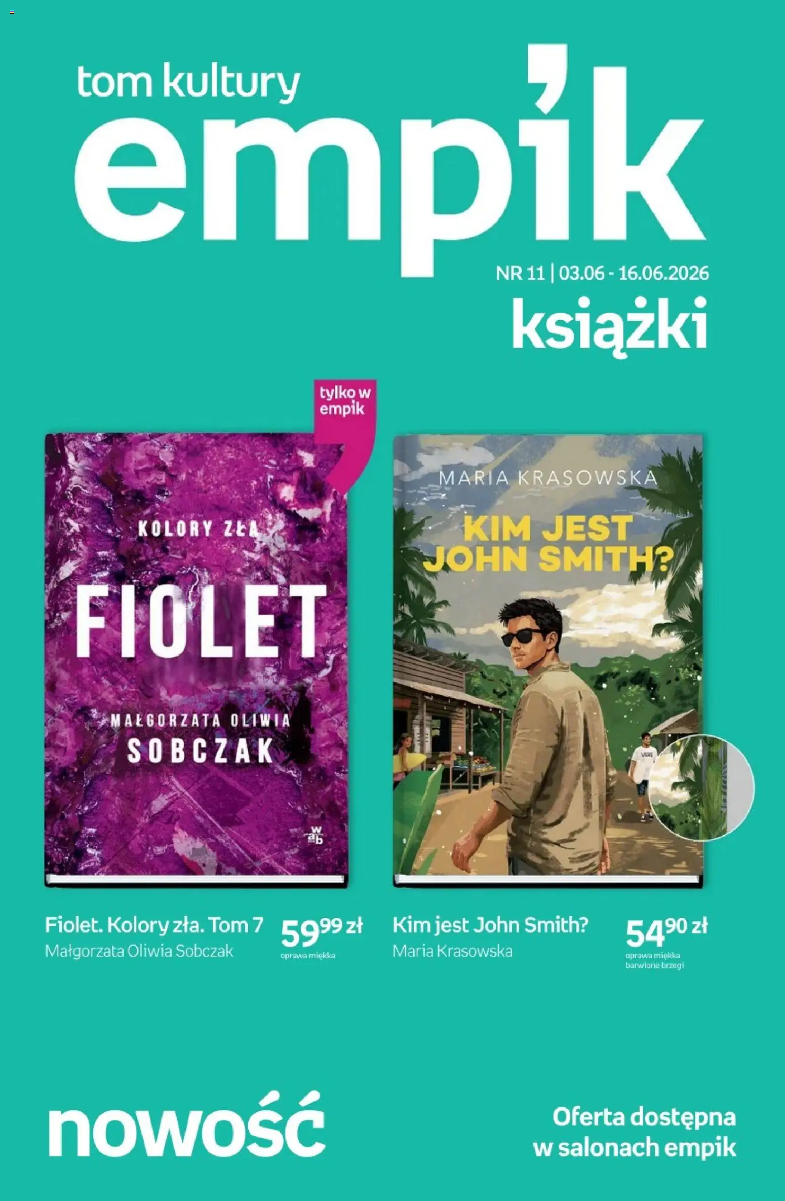 Empik promocje - Tom kultury Książki od 03.06.2026 | Strona: 1 | Produkty: Książki