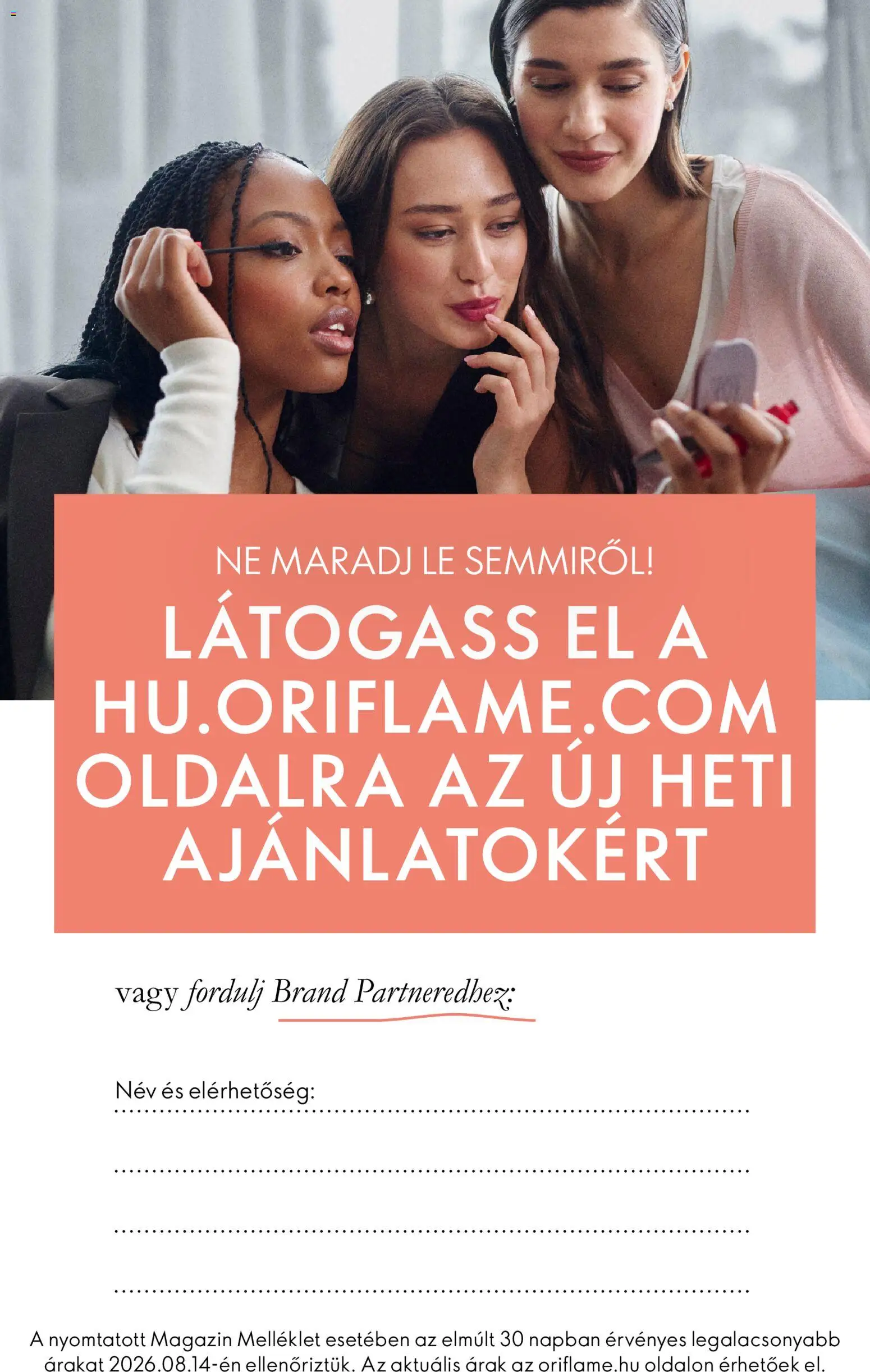 Oriflame akciós ujság - amely érvényes a következő dátumtól: 2026.10.21. | Oldal: 5 | Termékek: Lé, Magazin
