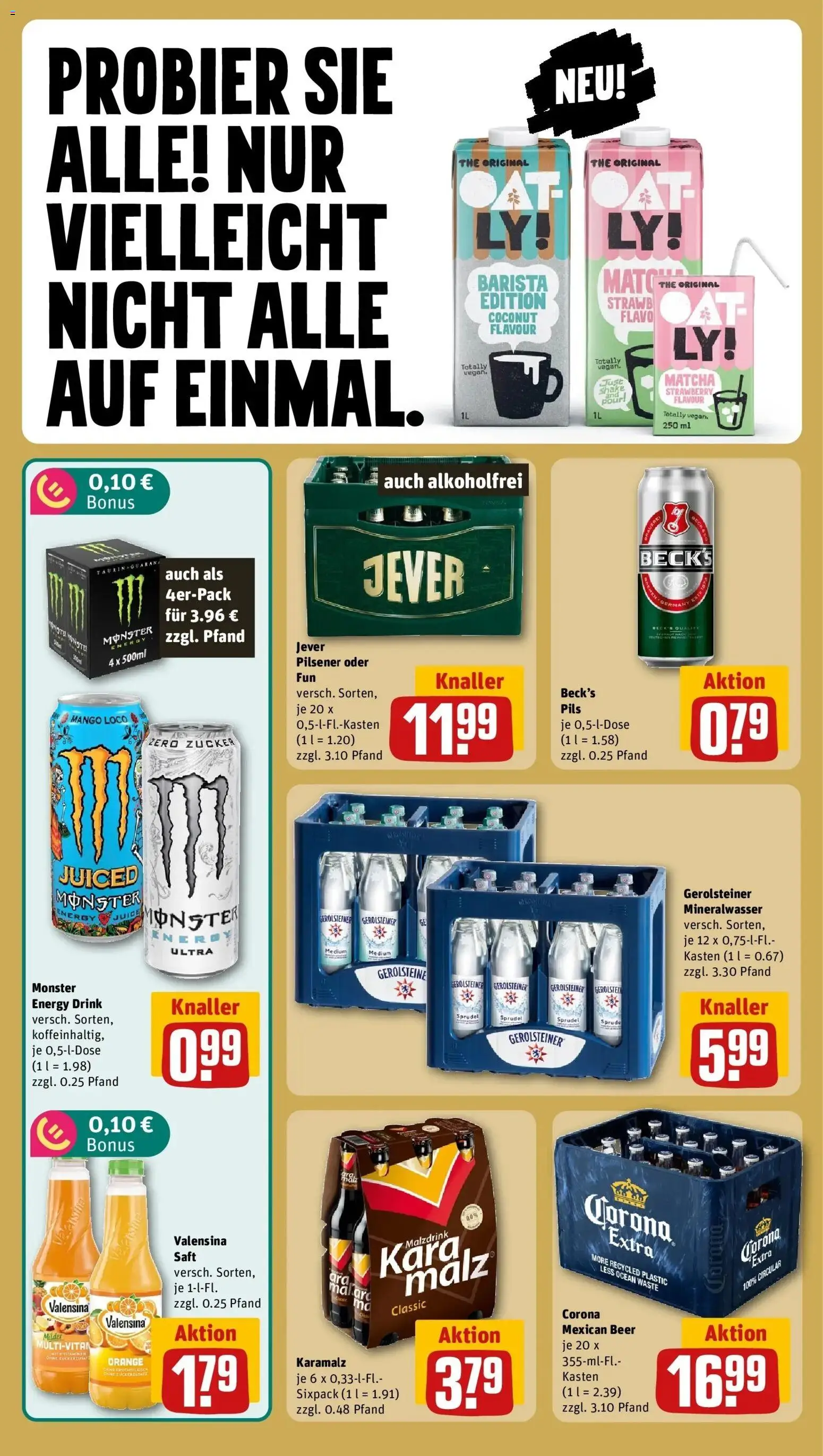 REWE Prospekt ab 14.09.2026 zum Blättern » Angebote | Seite: 18 | Produkte: Energy, Pils, Jever, Saft