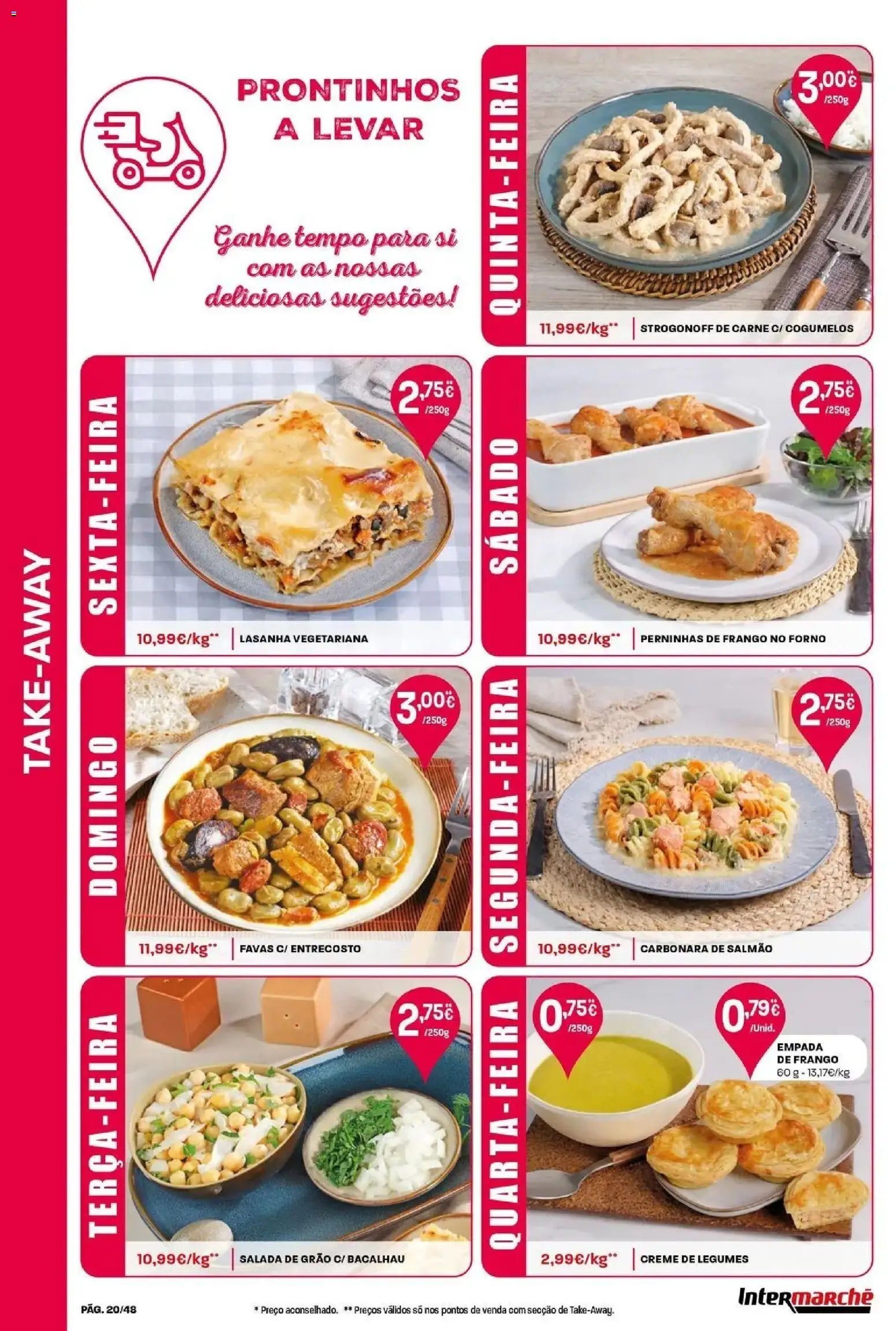 Intermarché - Isto é que são preços BAIXOS! │ válido de 04.06.2026 | Página: 20 | Produtos: Forno, Frango, Carne, Creme