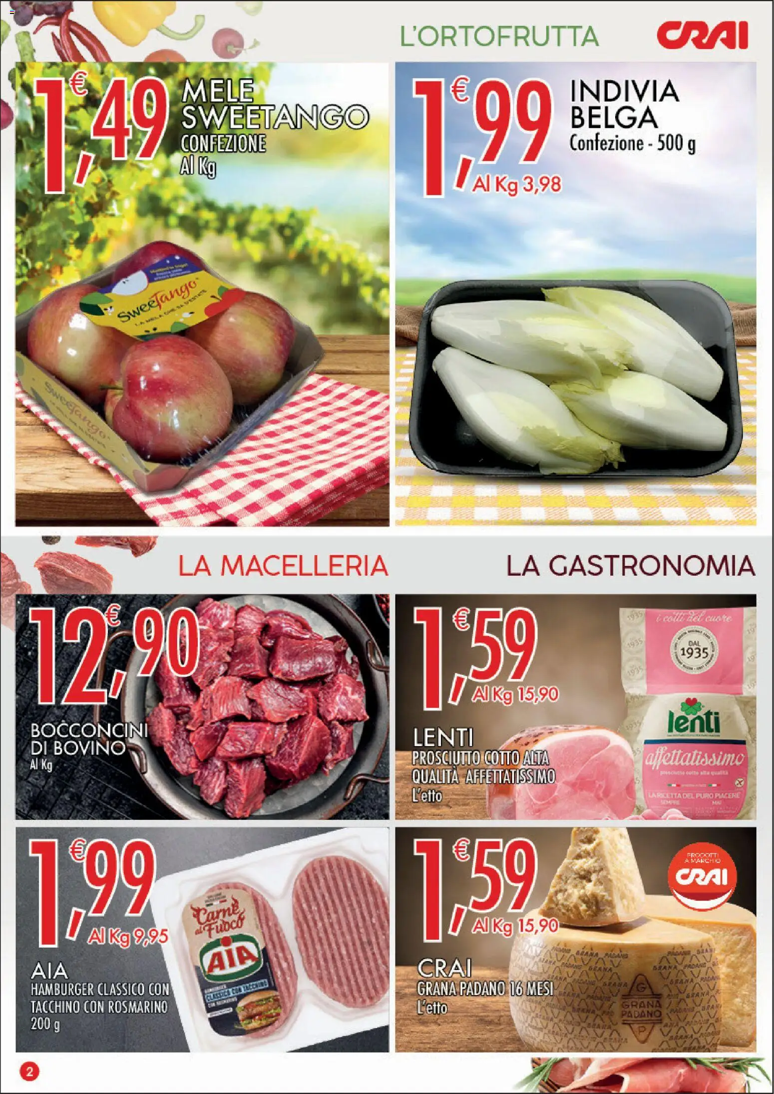 Volantino CRAI del 17/09/2026 | Pagina: 2 | Prodotti: Bovino, Tacchino, Carne, Lenti