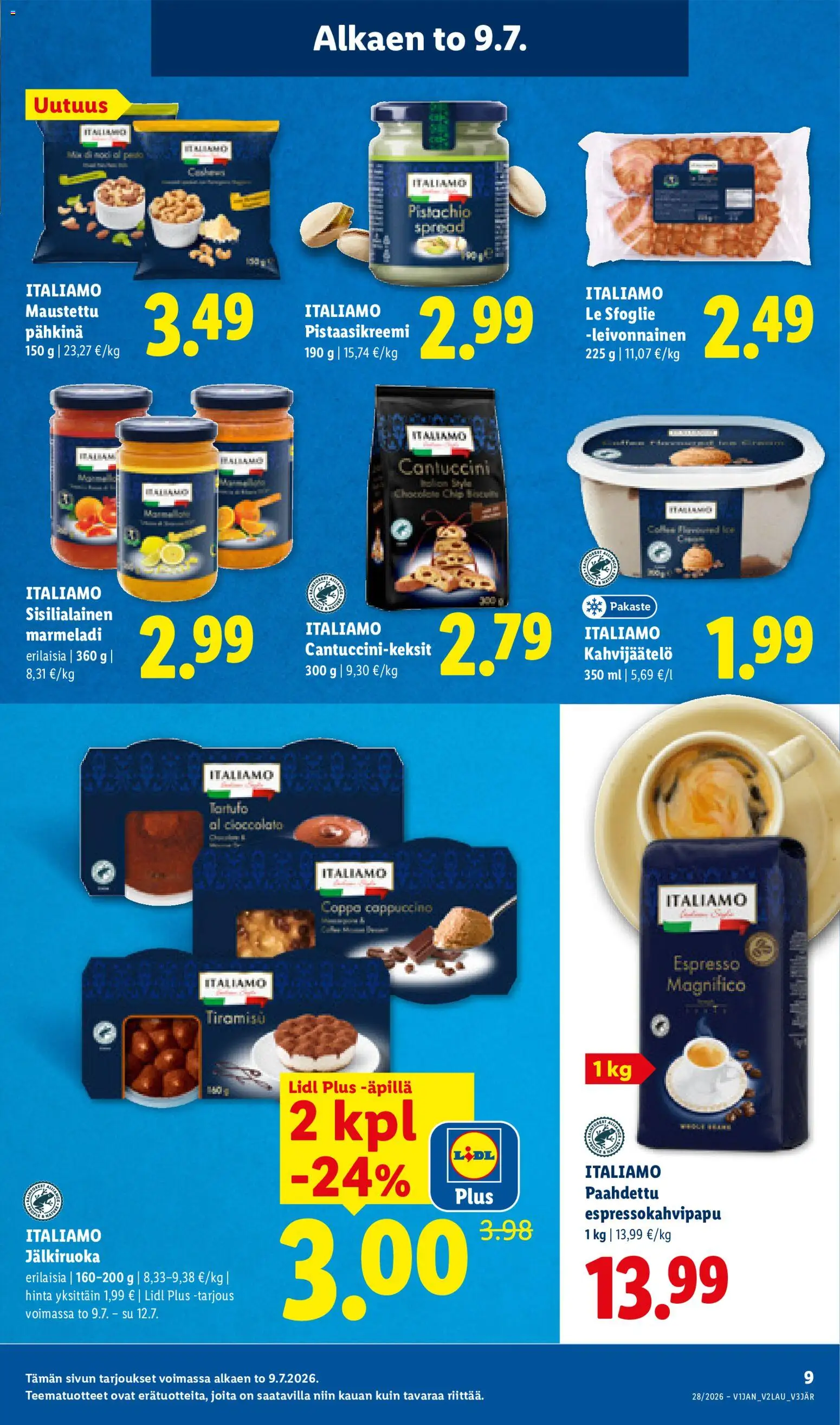 Lidl tarjoukset – voimassa 09/07/2026 alkaen | Sivu: 9