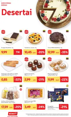 Rimi leidinys galioja nuo 09.06.2026 | Puslapis: 14 | Prekių: Tortas, Pyragas, Varškė