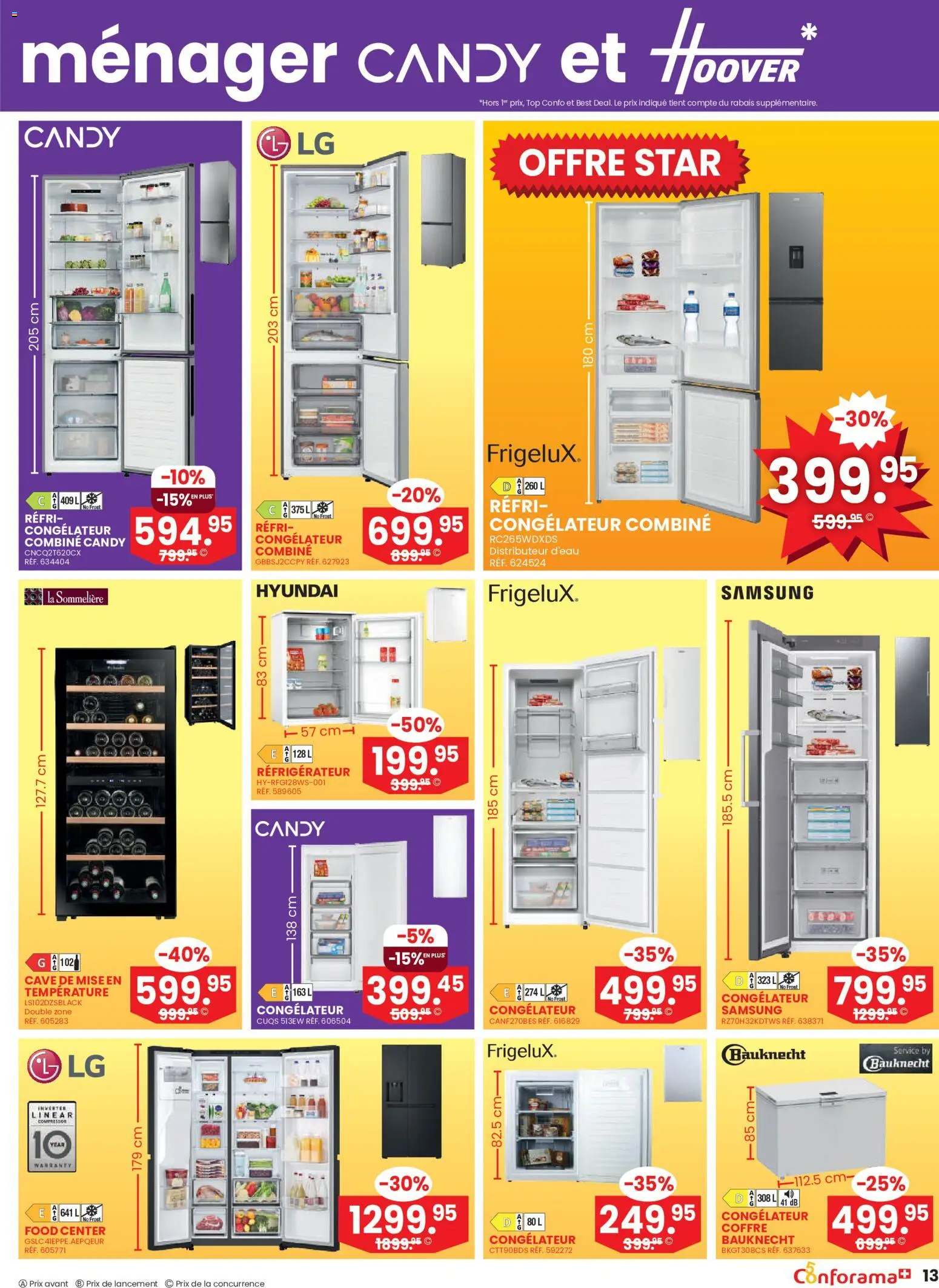 Conforama aktionen FR – gültig ab 22.07.2026 | Seite: 13 | Produkte: Top, Samsung
