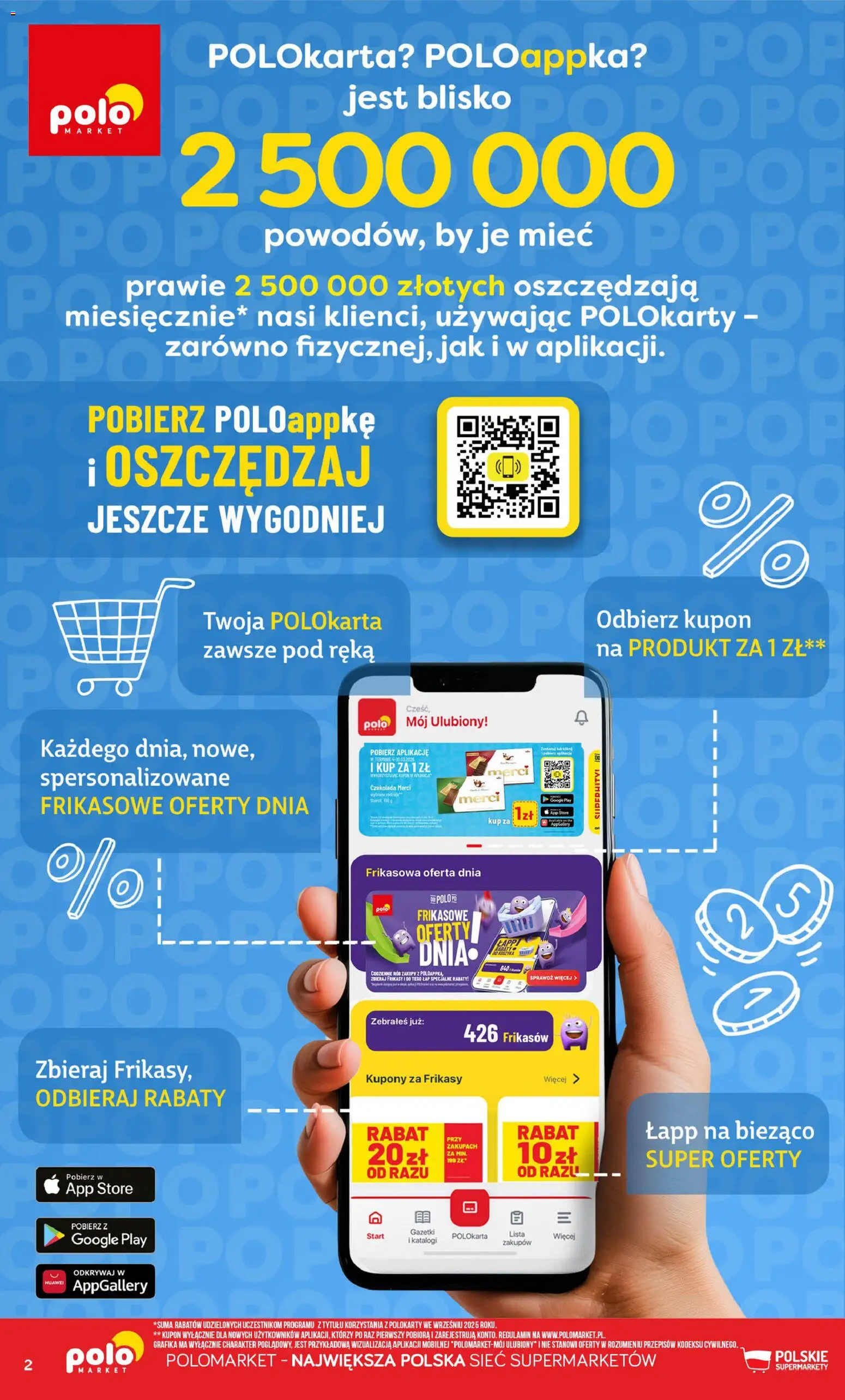 Nowa POLOmarket gazetka od jutra 16.09.2026 | Strona: 2 | Produkty: Czekolada merci, Merci, Czekolada