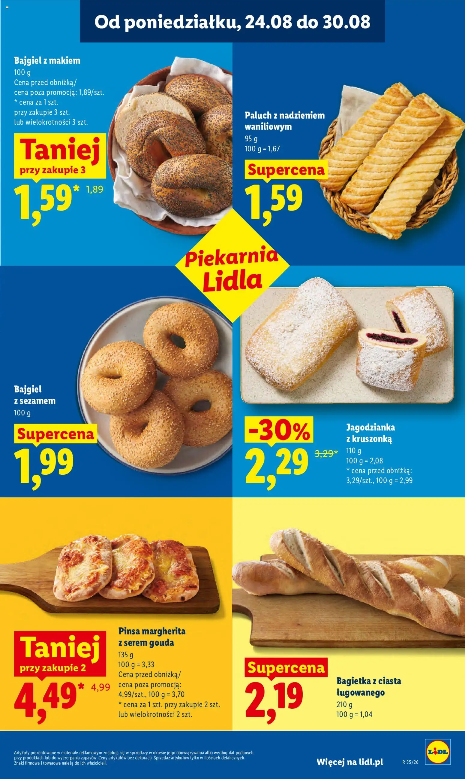 Lidl Polsko leták od 24.08.2026 | Strana: 43 | Produkty: Gouda, Pinsa