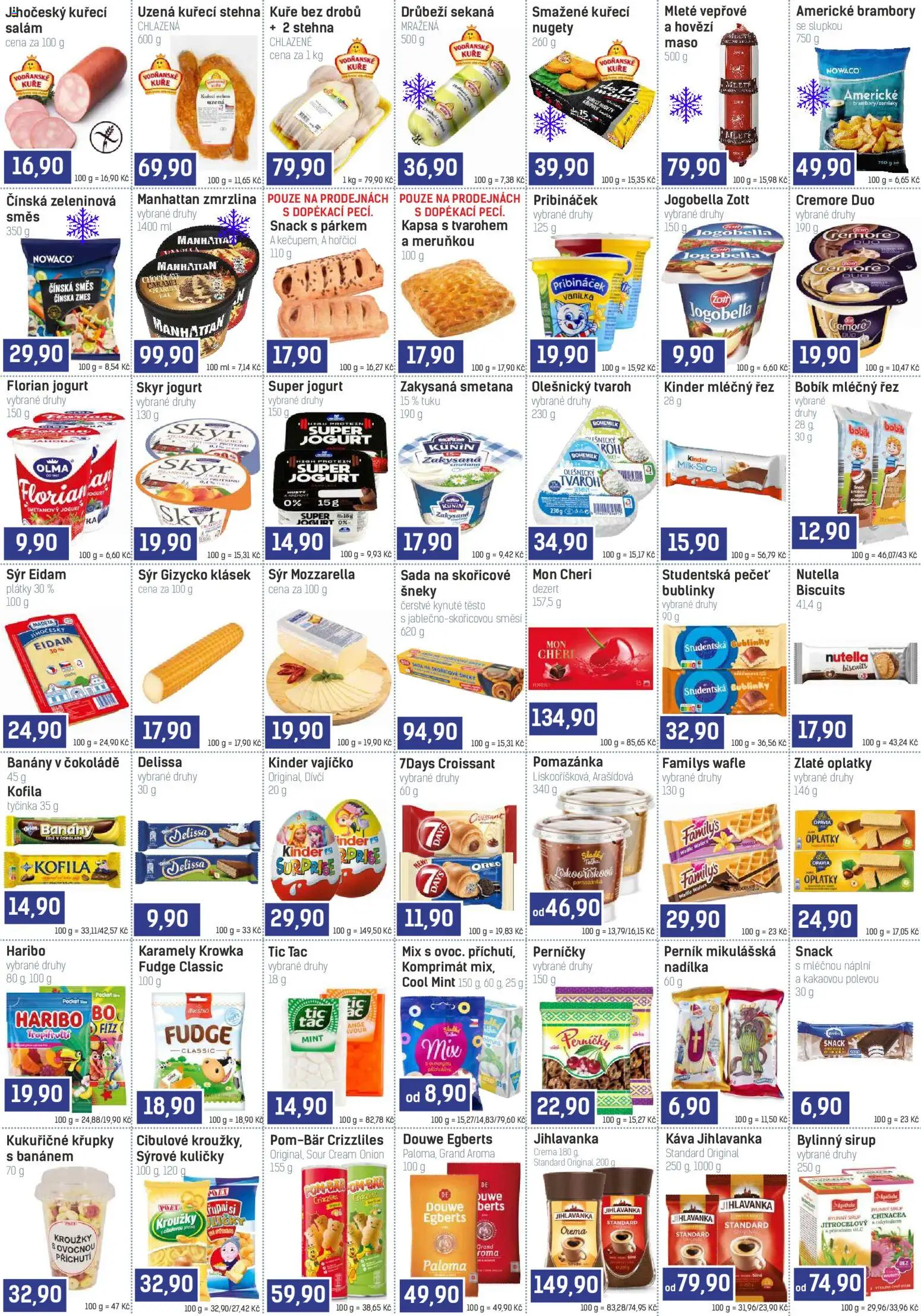 Konzum leták od 04.11.2026 | Strana: 2 | Produkty: Sýr, Kuře, Jogobella, Oplatky