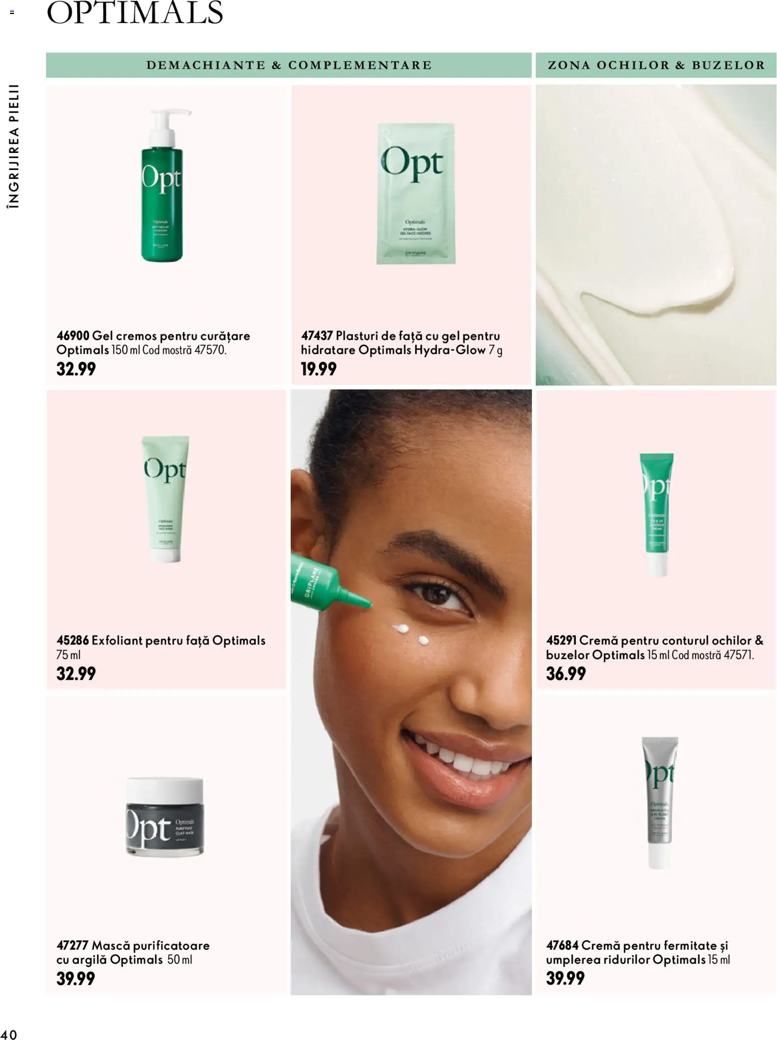 Noul catalog Oriflame – valabil de la 30.09.2026 | Pagină: 40 | Produse: Plasturi, Exfoliant, Cremă