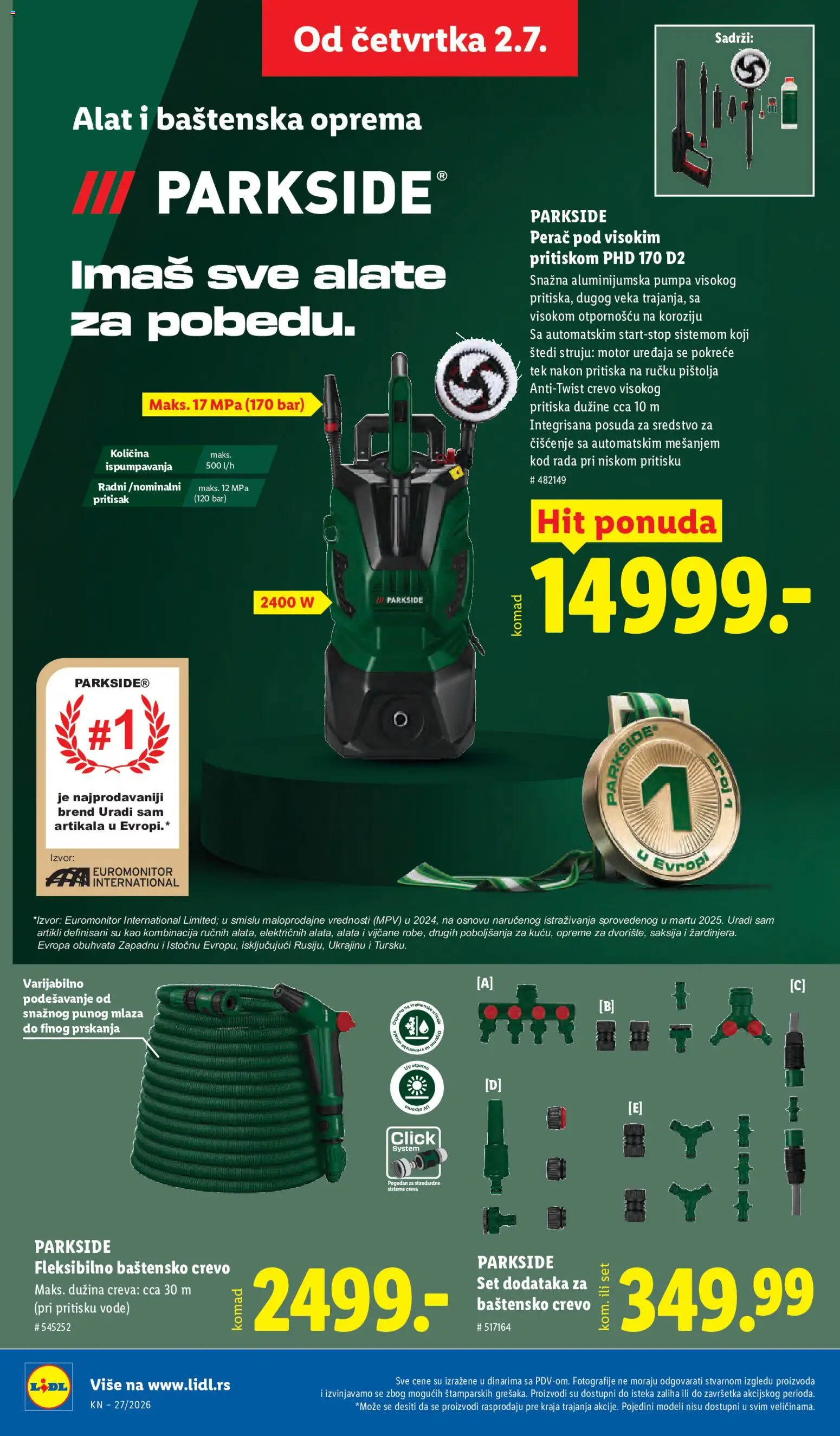 Lidl katalog - važi od 02.07.2026 | Strana: 66 | Proizvode: Parkside, Saksija