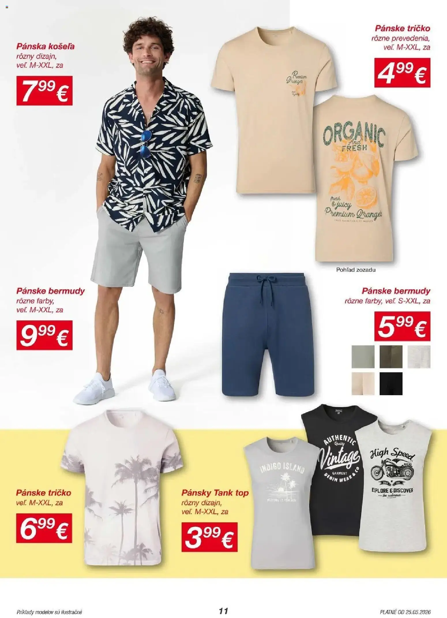 Nové Kik akcie – leták je platný od 25.05.2026 | Strana: 11 | Produkty: Tričko, Košeľa