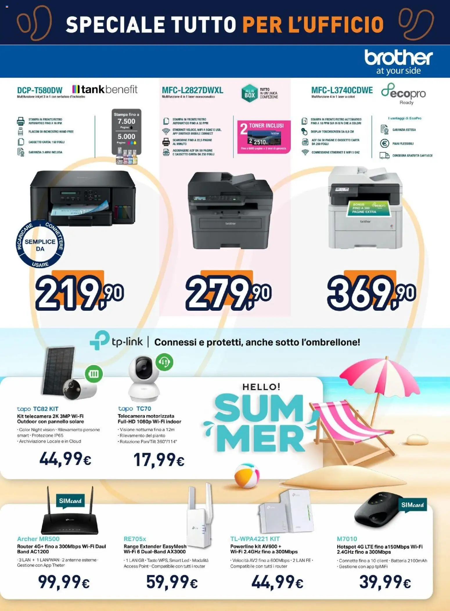 Volantino Unieuro del 17/07/2026 | Pagina: 5 | Prodotti: Router, Mobile, Toner, Batteria