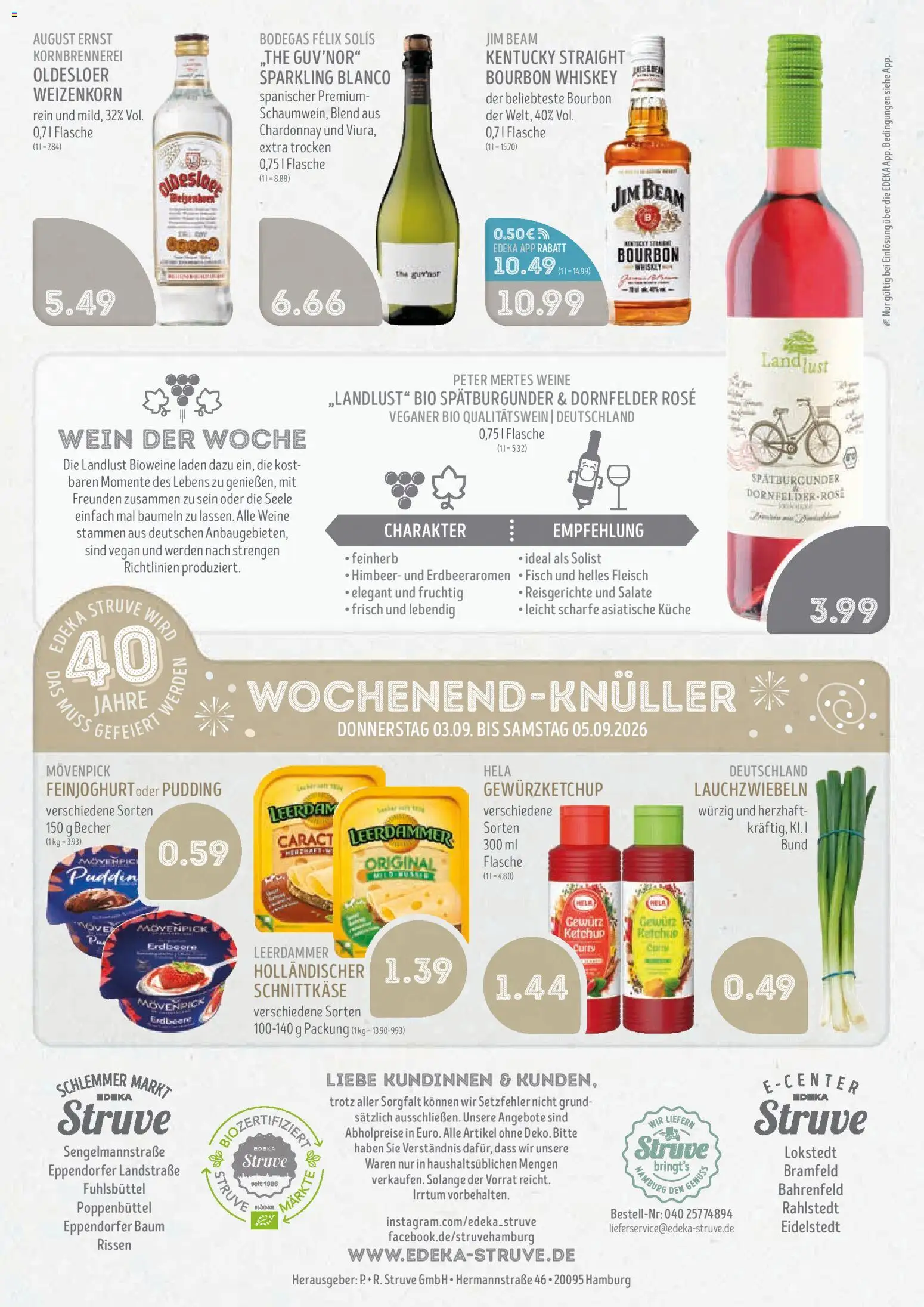 Edeka Struve Prospekt – gültig ab 31.08.2026 | Seite: 16 | Produkte: Küche, Leerdammer, Bourbon, Fleisch