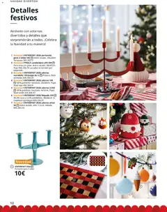 Vista previa IKEA - Brochure de Navidad válido desde el 06/10/2026 | Página: 12 | Productos: Candelabro, Coco, Velas, Felpudo