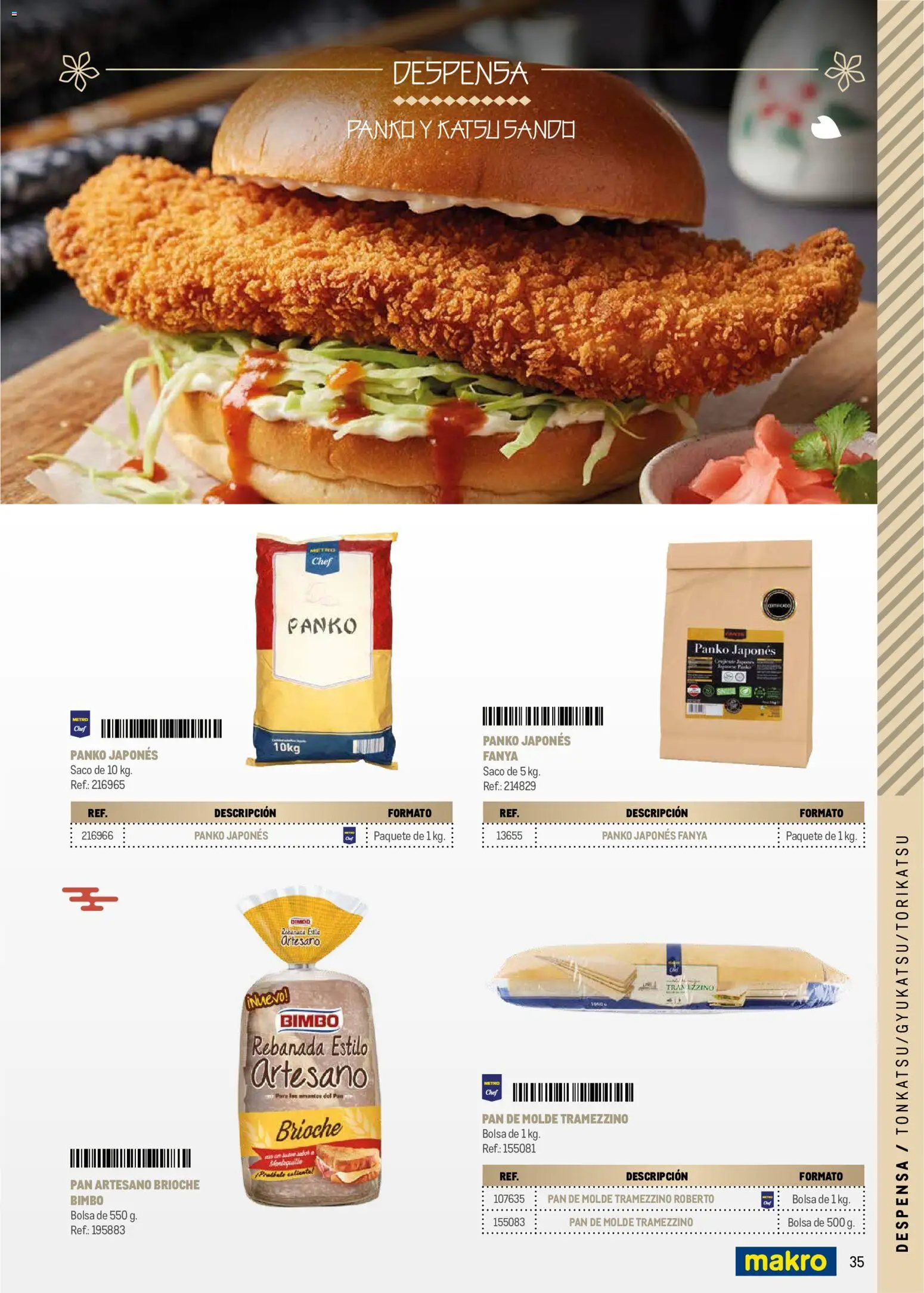 Makro Cocina Fusión Asiática Canarias │ válido desde el 11.05.2026 | Página: 35 | Productos: Pan, Pan de molde, Bolsa